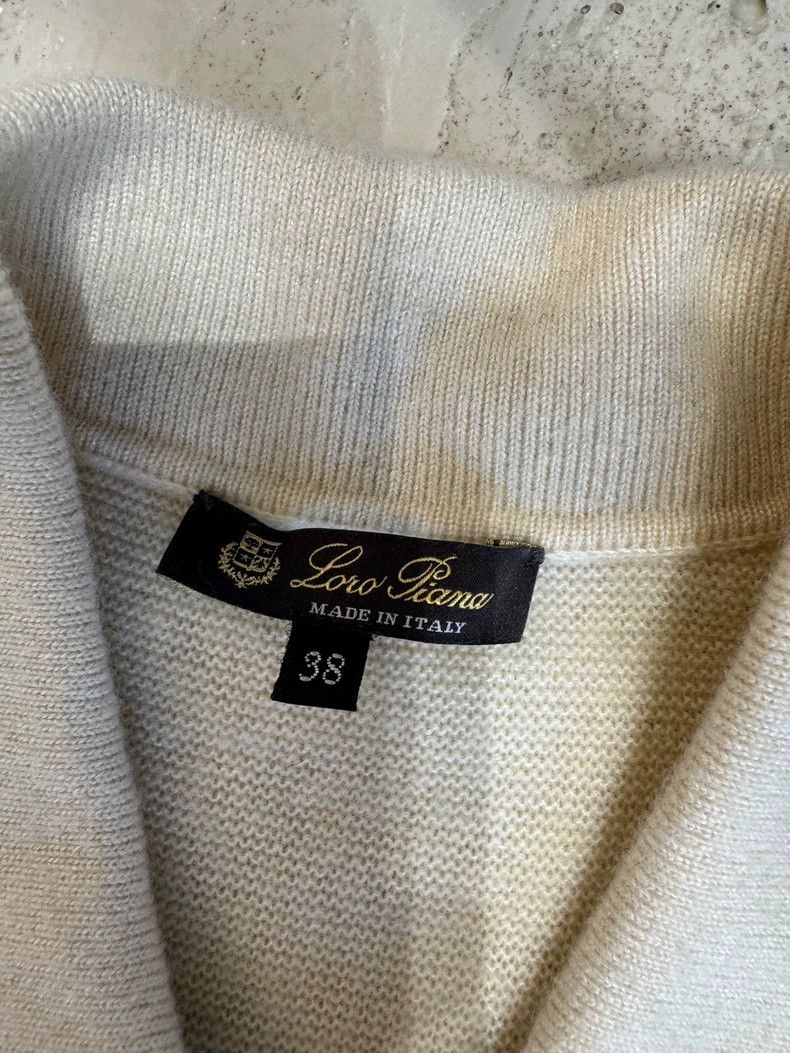 Loro Piana LORO PIANA Pale yellow gradient cashmere cardigan Size M / US 6-8 / IT 42-44 - 3 Thumbnail