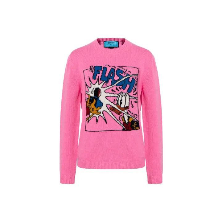 Gucci Gucci x Disney Pink Sweater with Prints-2507 Size S / US 4 / IT 40 - 6 Thumbnail