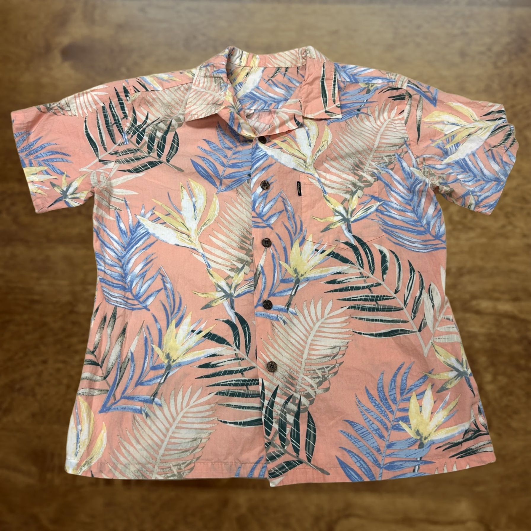 Vintage Palmwave Shirt Mens Medium Pink Floral Short Sleeve Button Up Hawaiian Casual Size US M / EU 48-50 / 2 - 1 Thumbnail