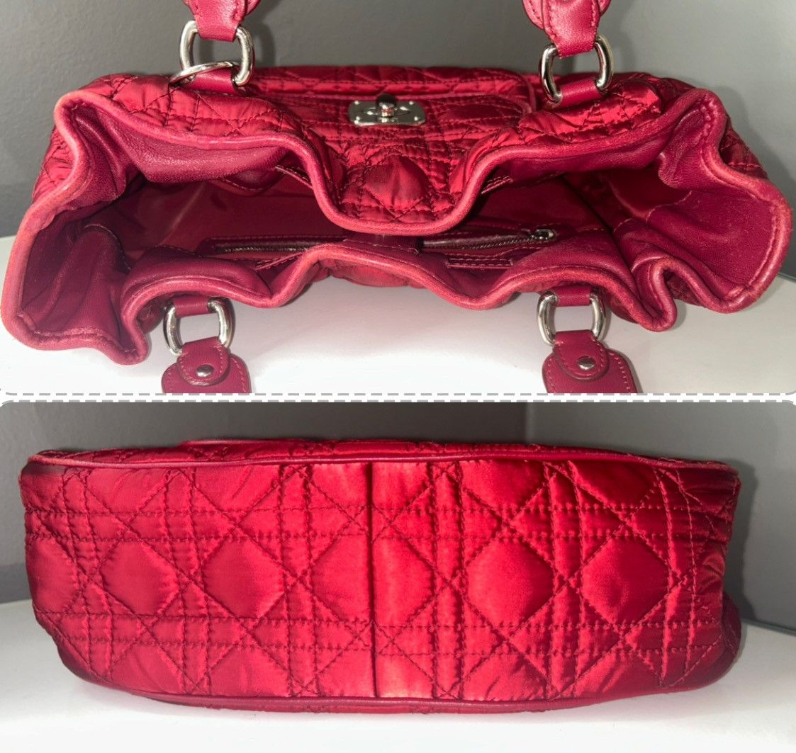 Dior Christian Dior Red Nylon Cannage Charming Lock Bag w/ COA Size ONE SIZE - 11 Thumbnail