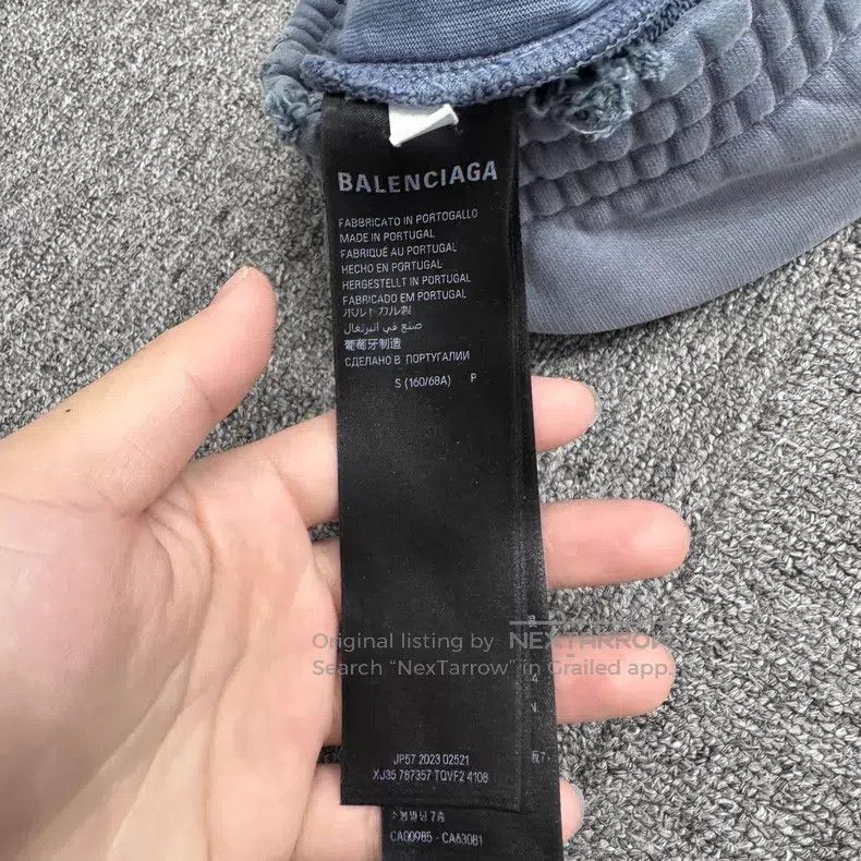 Balenciaga Balenciaga size S Crystal Lettering Sports Pants Size US 27 - 3 Thumbnail