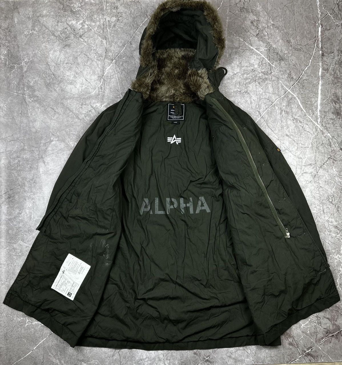 Alpha Industries Alpha Industries N-3B Parka Olive military with fur trim Size US L / EU 52-54 / 3 - 5 Thumbnail