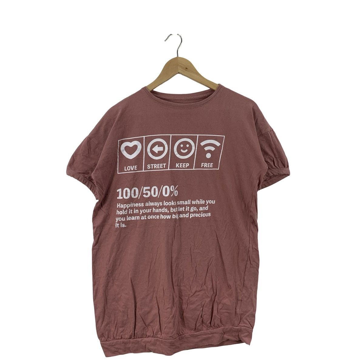 Vintage Vintage Graphic Love Street Keep Free Quote Print Tee Size US M / EU 48-50 / 2 - 3 Thumbnail