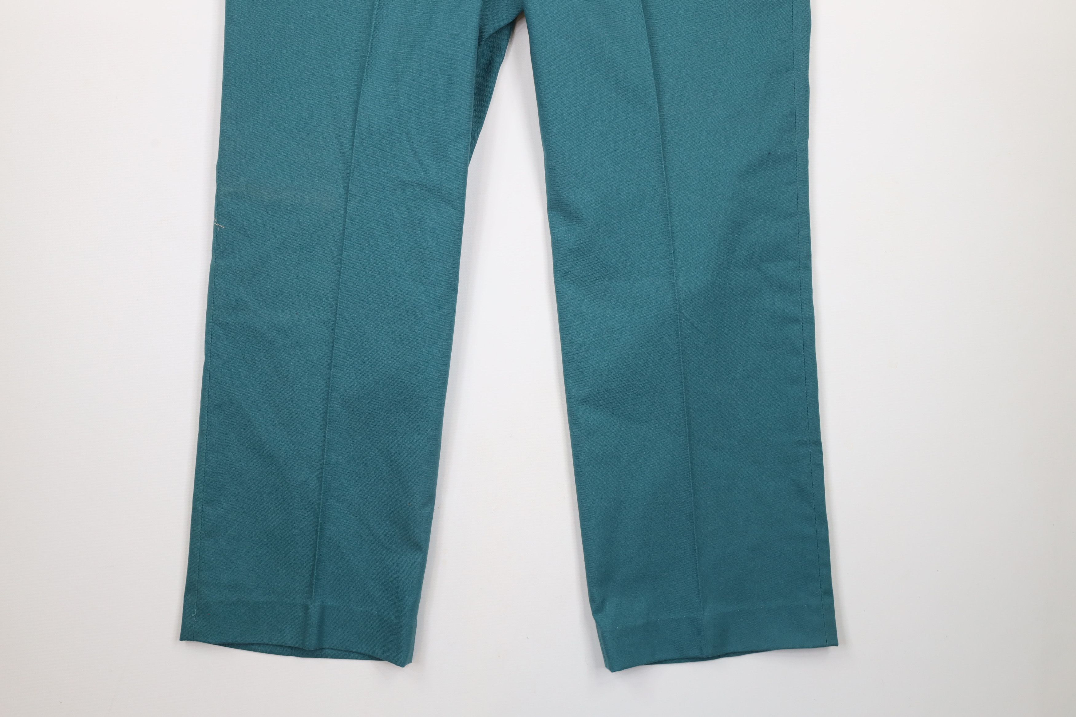 Vintage Vintage 70s Streetwear Wide Leg Bell Bottoms Pants Teal USA Size US 36 / EU 52 - 4 Thumbnail