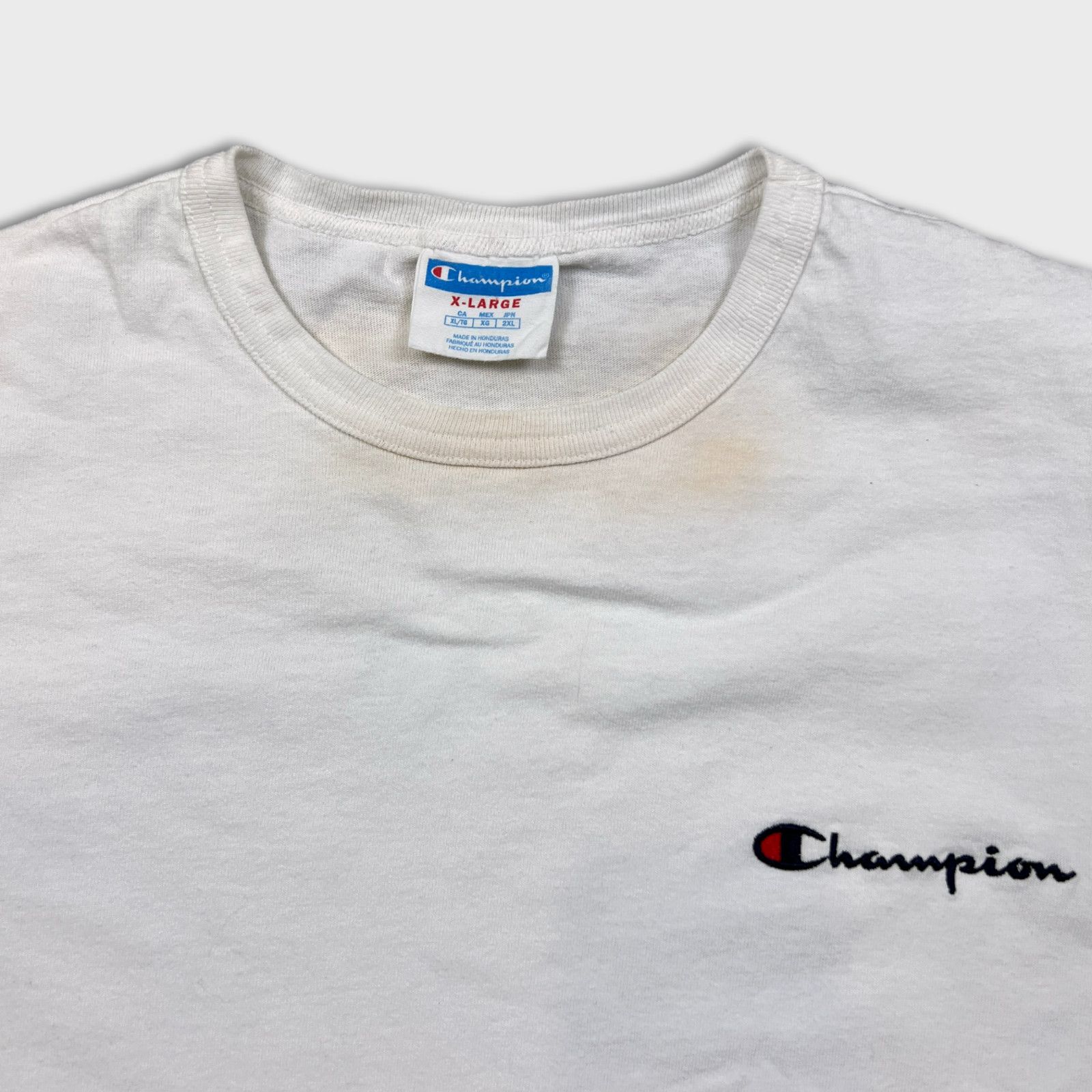 Champion × Vintage Champion XL Script Spell Out C Logo Classic Casual Tee Size US XL / EU 56 / 4 - 2 Thumbnail