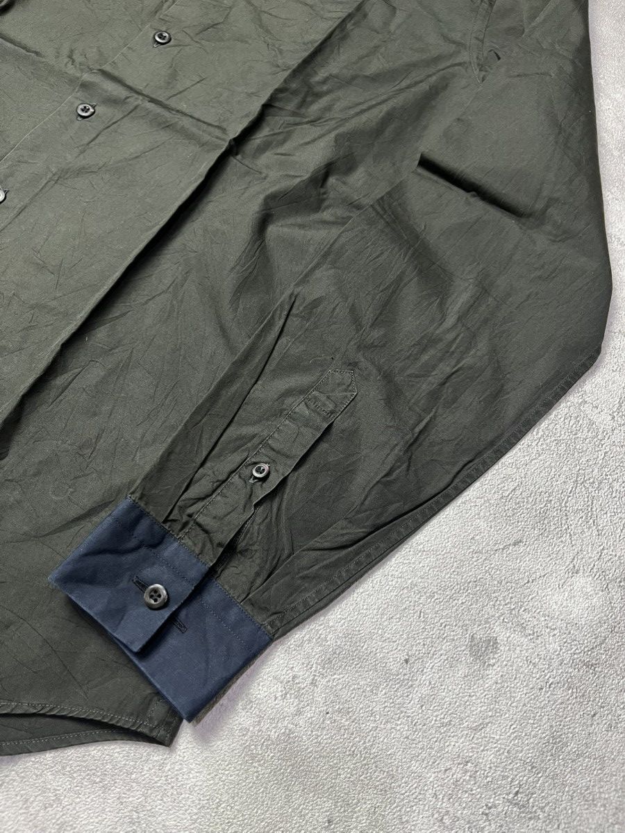 Prada Prada Milano Button Up Olive / Navy Size US M / EU 48-50 / 2 - 3 Thumbnail
