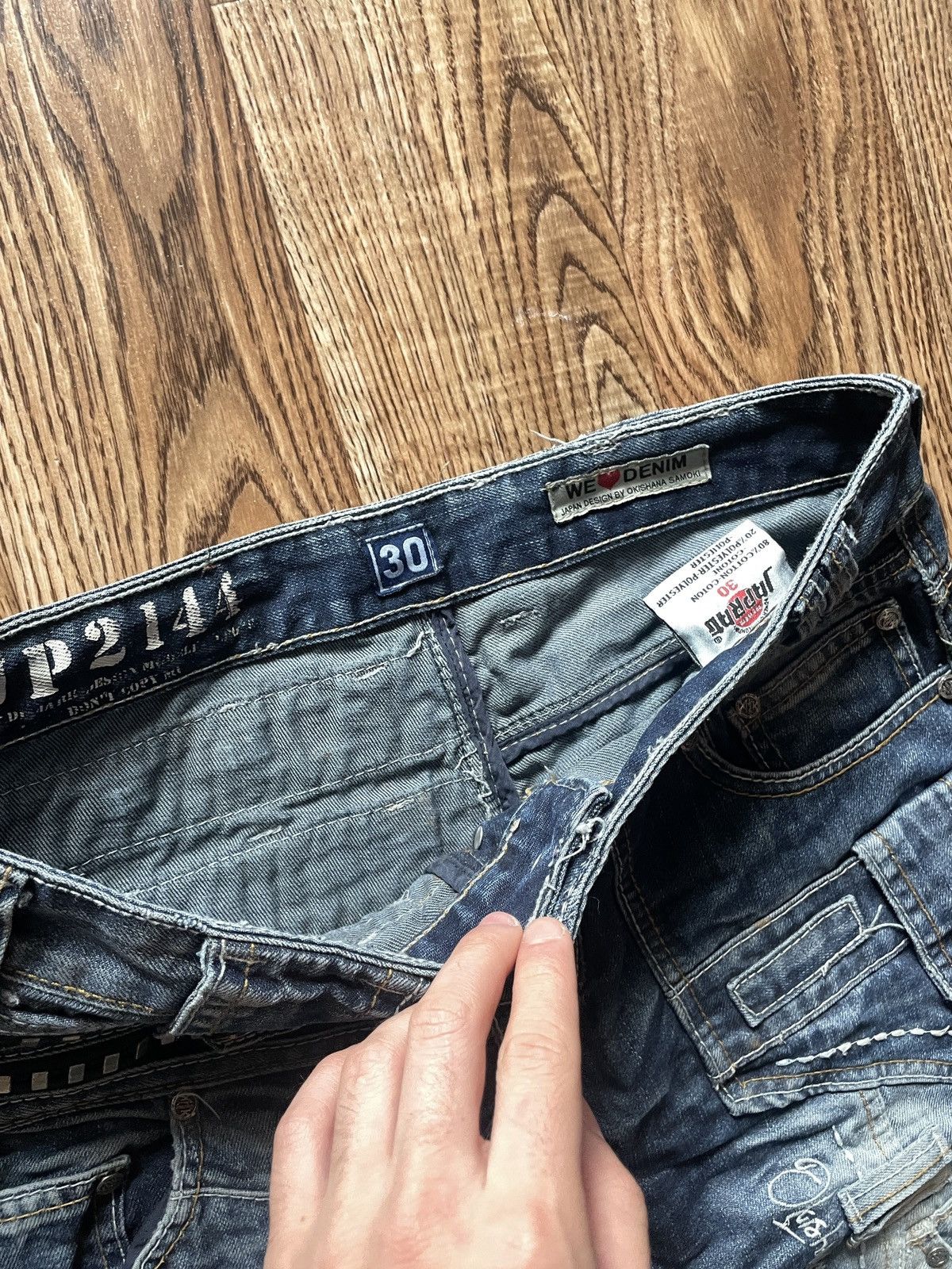 Japanese Brand Vintage JapRag Y2K Grunge Opium Jeans 30 Rare Size US 30 / EU 46 - 4 Thumbnail