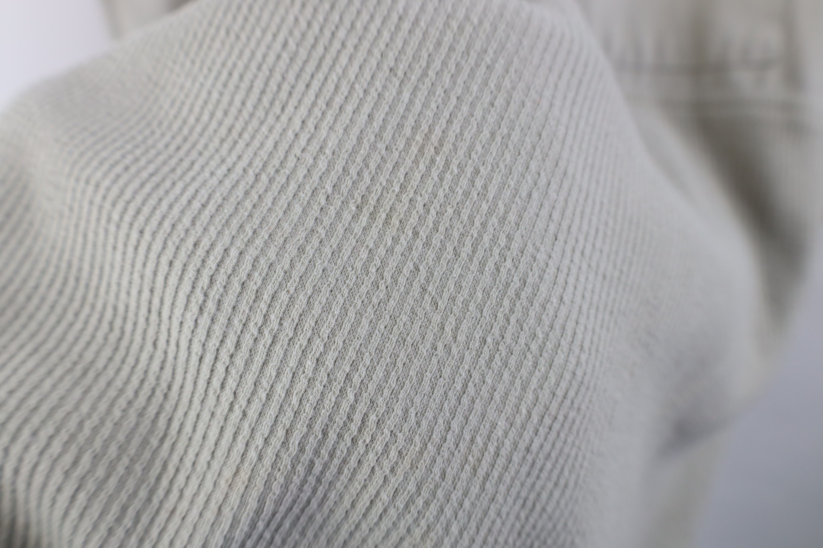 Vintage Vintage 90s Streetwear Ribbed Knit Pullover Polo Shirt Beige Size US XXL / EU 58 / 5 - 8 Thumbnail