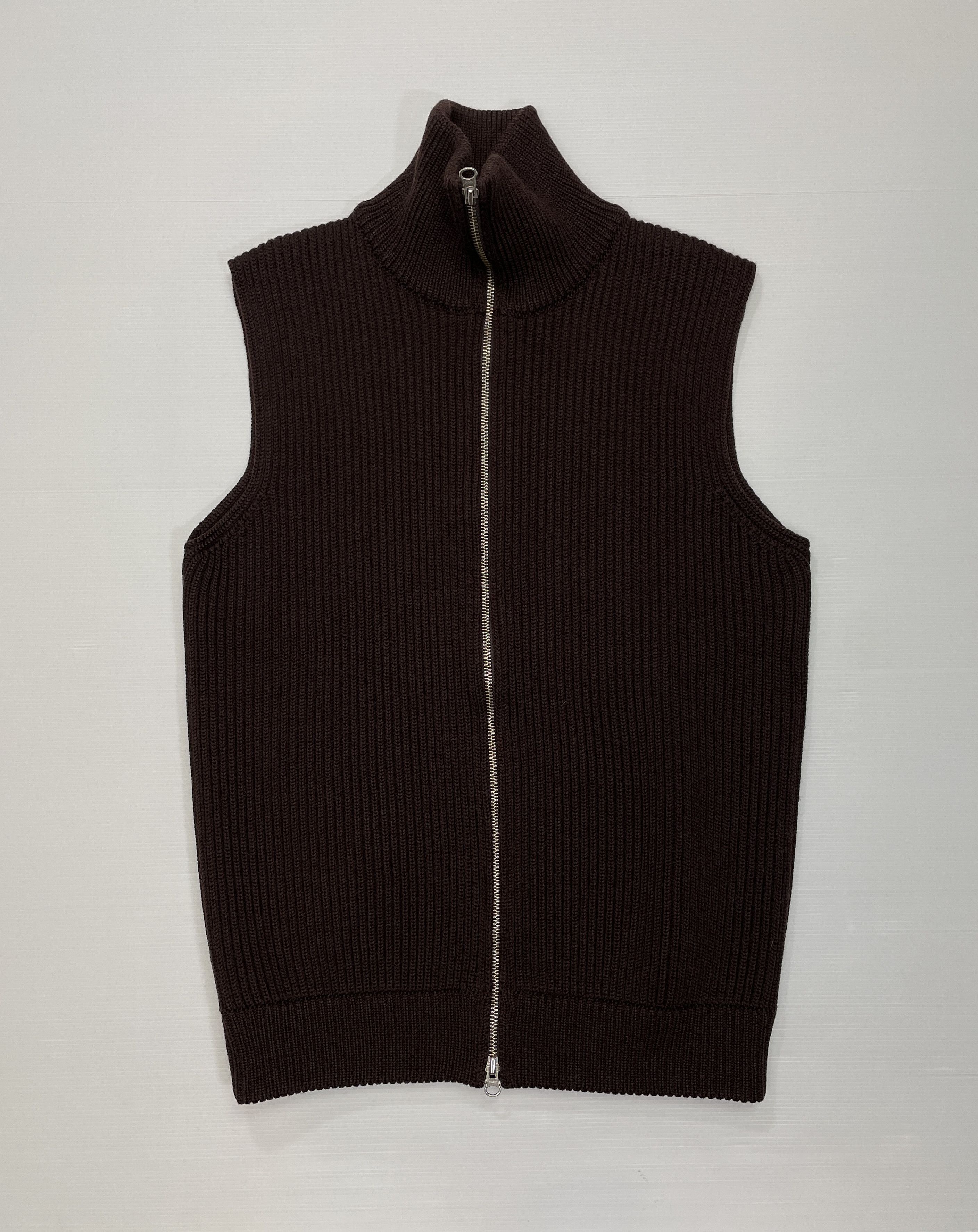 maison martin margiela ニット Maison Martin Margiela Heavy Rib Knit Zip Sweater - AW14