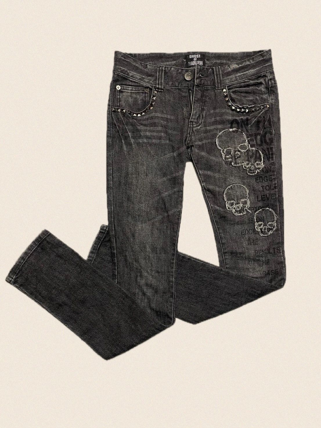 Japanese Brand × Vintage Ghost of Harlem Japanese Y2K Jeans – XXS Fit, Low Rise Size 25" / US 0 / IT 36 - 1 Thumbnail