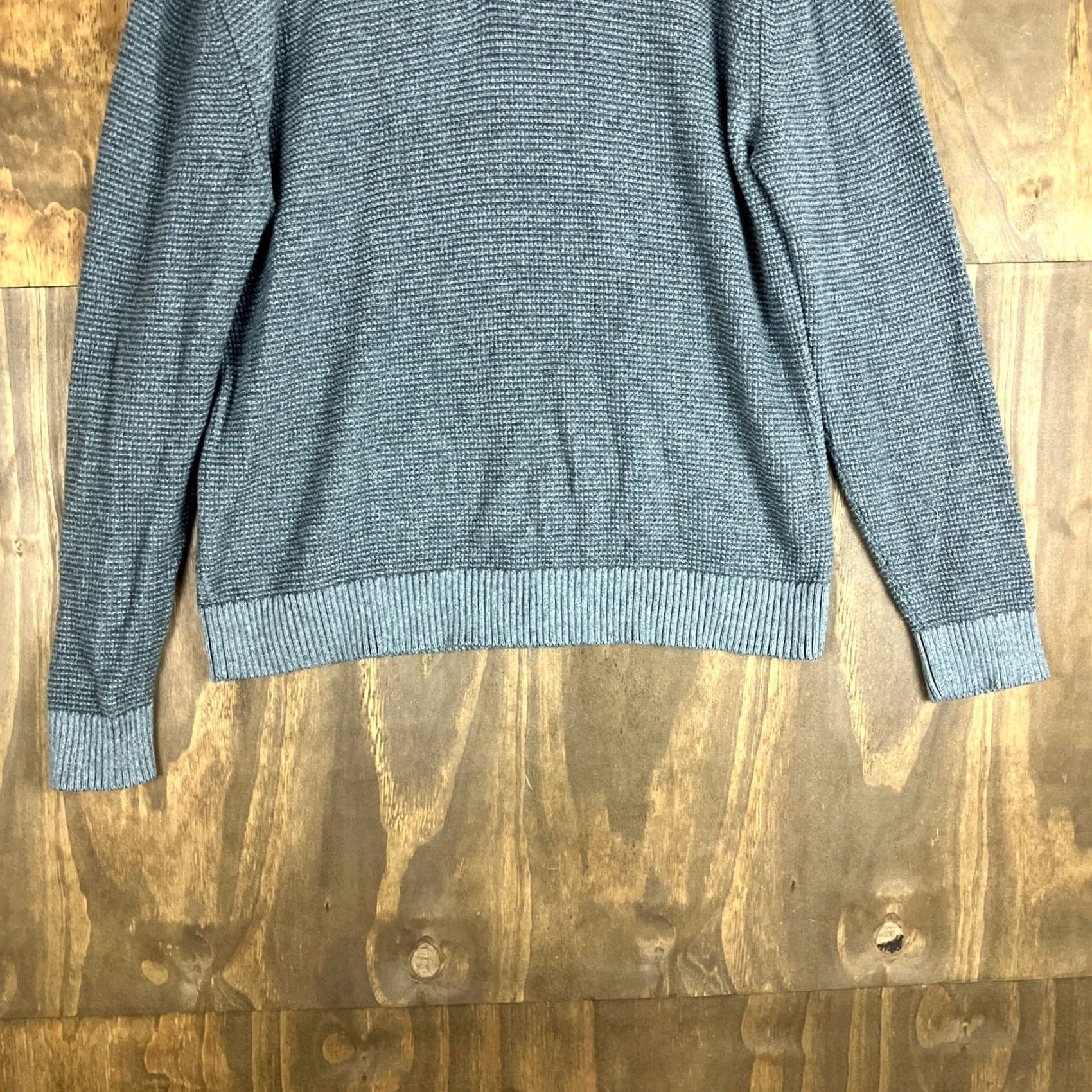 Vintage St. John's Bay Mens Sweater Gray Pullover Henley Outdoors 100% Cotton 2XL Knitted Tight-Knit Wool? Size US XXL / EU 58 / 5 - 3 Thumbnail