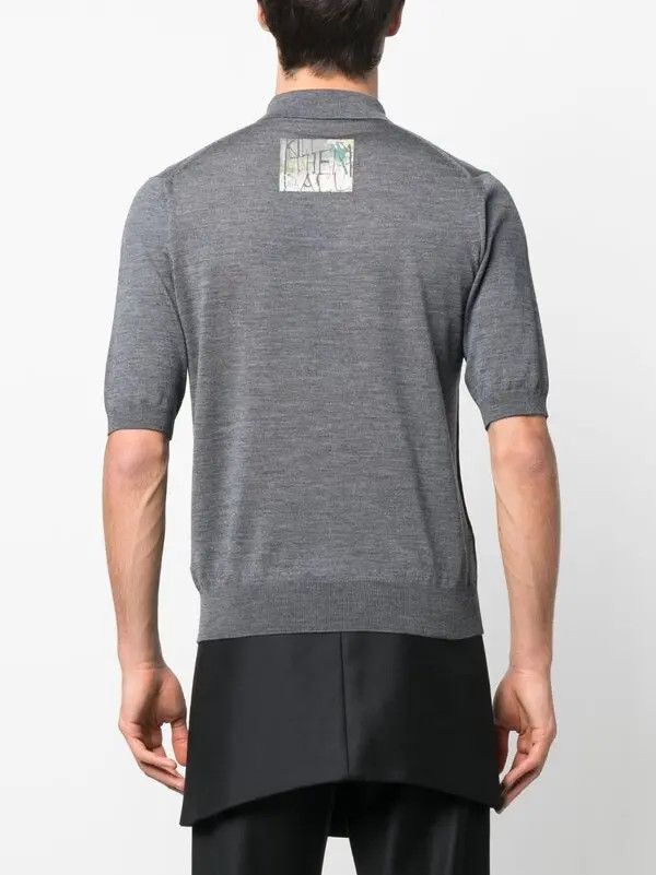 Raf Simons o1y0325 Polo Shirt in Grey Size US L / EU 52-54 / 3 - 4 Thumbnail