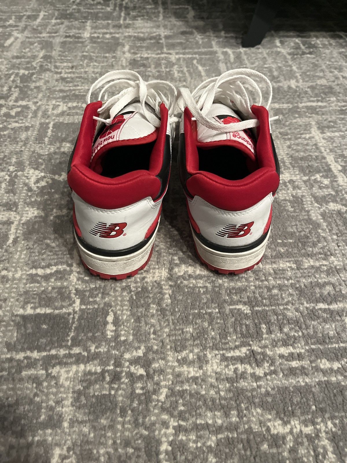 New Balance 550 White Team Red Size US 11 / EU 44 - 3 Thumbnail