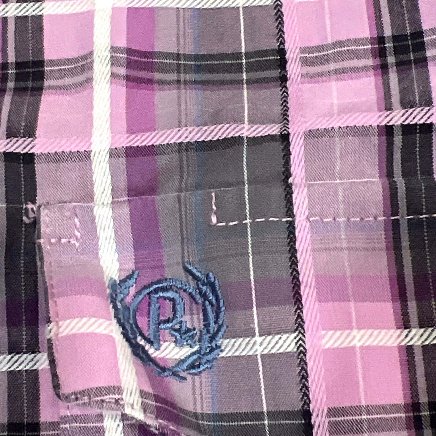 Vintage Panhandle Select Shirt Men’s Medium Button Down Plaid Pink Gray Long Sleeve Size US M / EU 48-50 / 2 - 5 Thumbnail