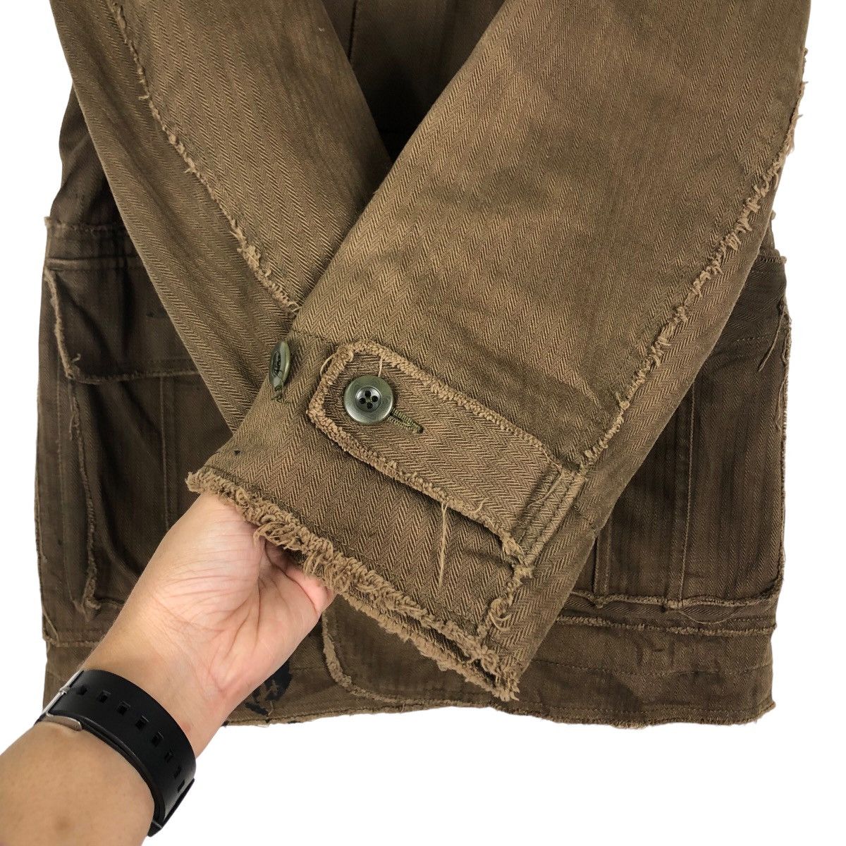 Hysteric Glamour 🔥Vintage Chore Biker Jacket Boycott Cargo Multi Pocket Size US S / EU 44-46 / 1 - 15 Thumbnail