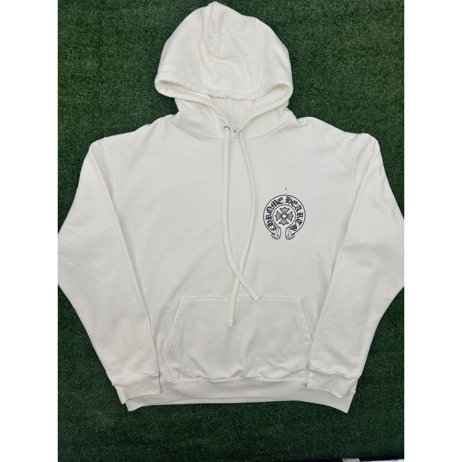 Chrome Hearts Chrome Hearts Miami Horseshoe Logo White Hoodie Size Large Size US L / EU 52-54 / 3 - 4 Thumbnail