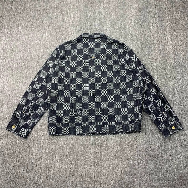 Louis Vuitton LOUIS VUITTON Checkerboard denim jacket Size US XL / EU 56 / 4 - 2 Thumbnail