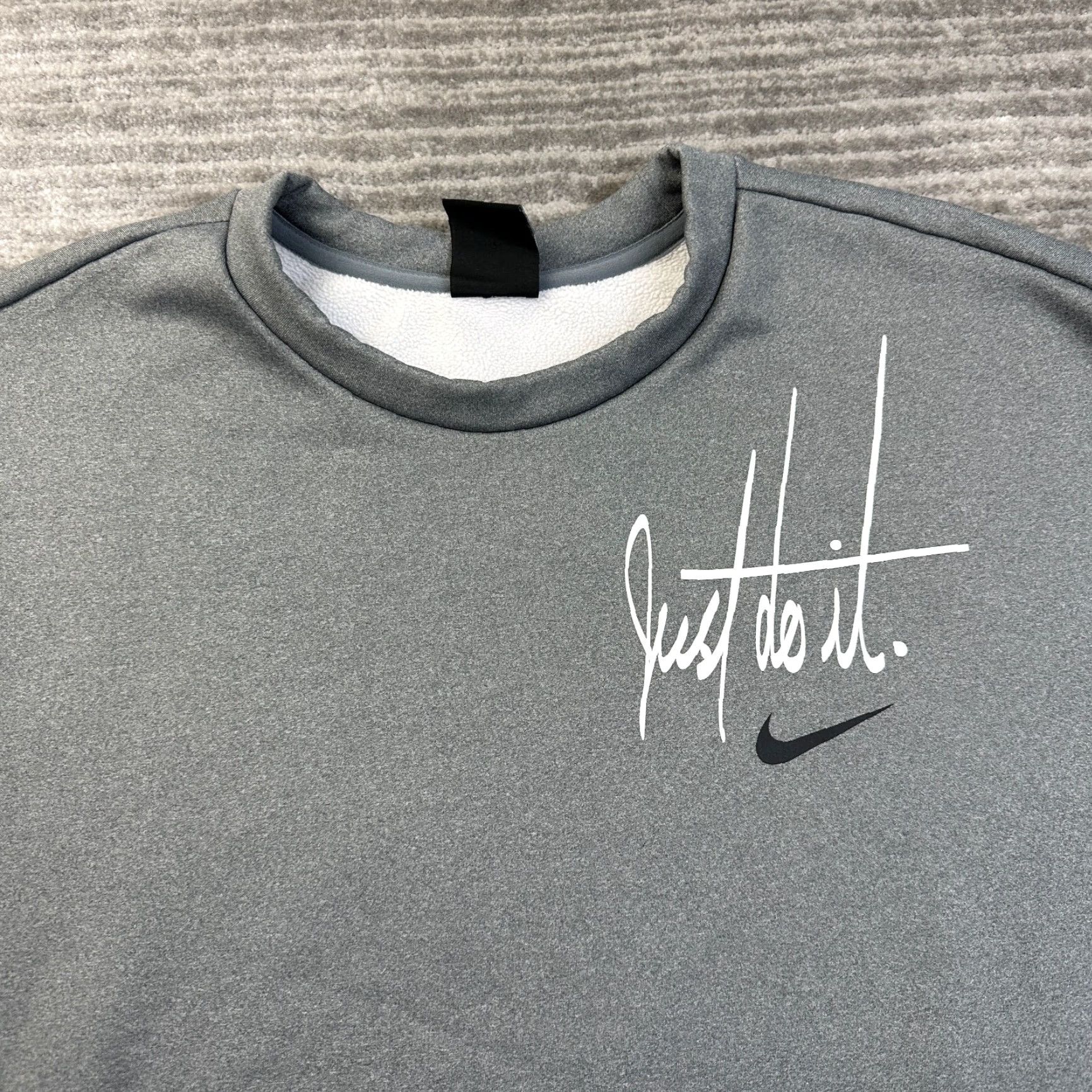 Nike Nike Sweater Womens Large Gray Therma Crewneck Lightweight Gym Athleisure Size L / US 10 / IT 46 - 3 Thumbnail