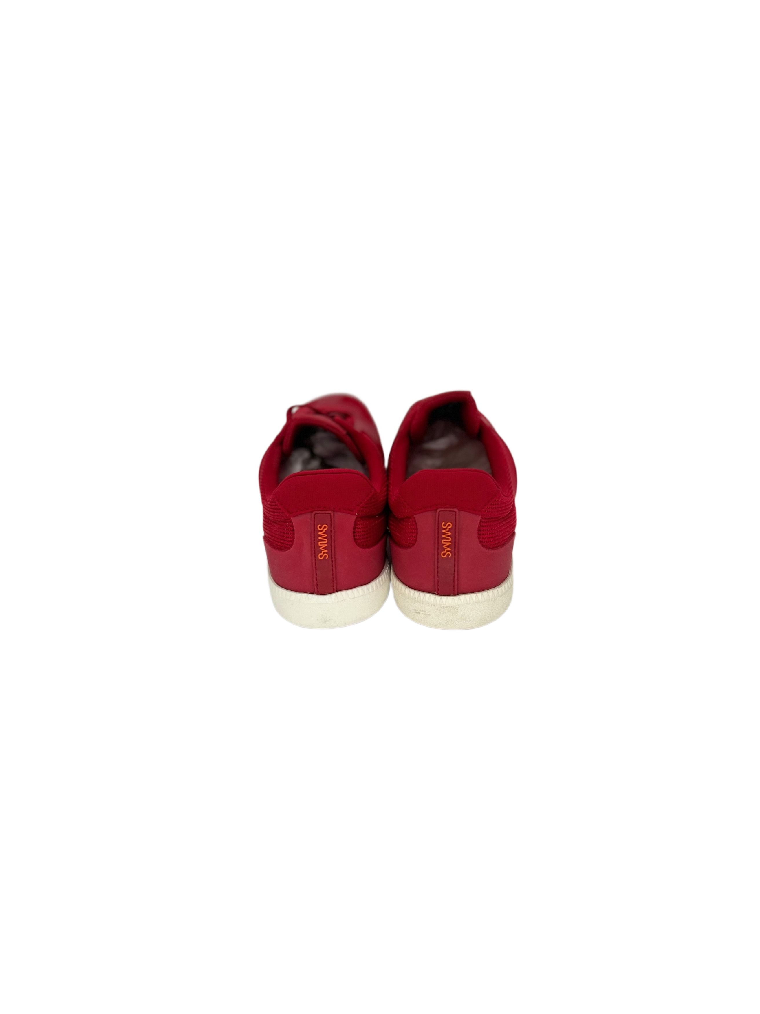 Swims Red & White Luca Mesh Low Trainers Sneakers Size US 9 / EU 42 - 5 Thumbnail