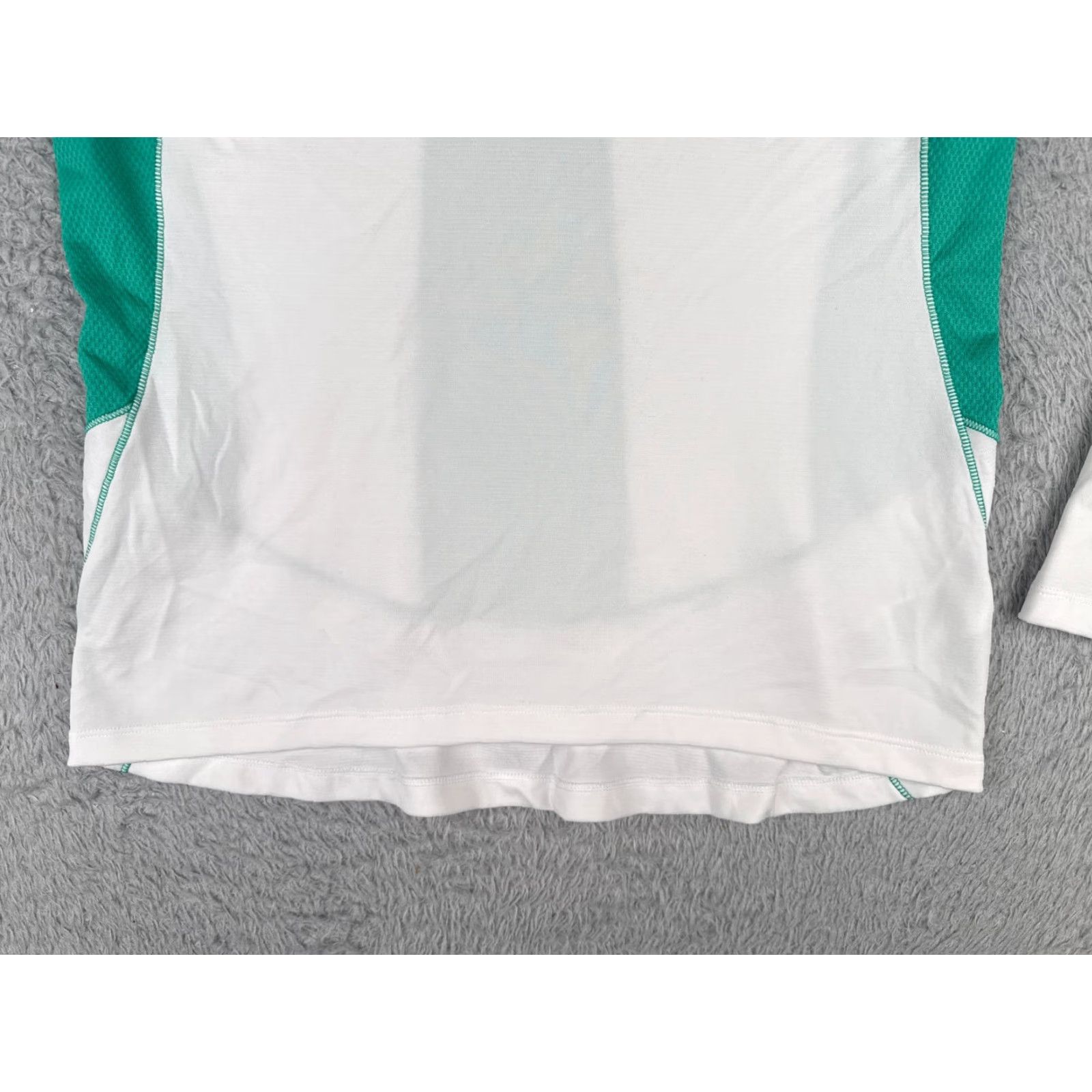 The North Face The North Face Sweater Women Large White Teal Flashdry 1/4 Zip Poly Lightweight Size L / US 10 / IT 46 - 5 Thumbnail