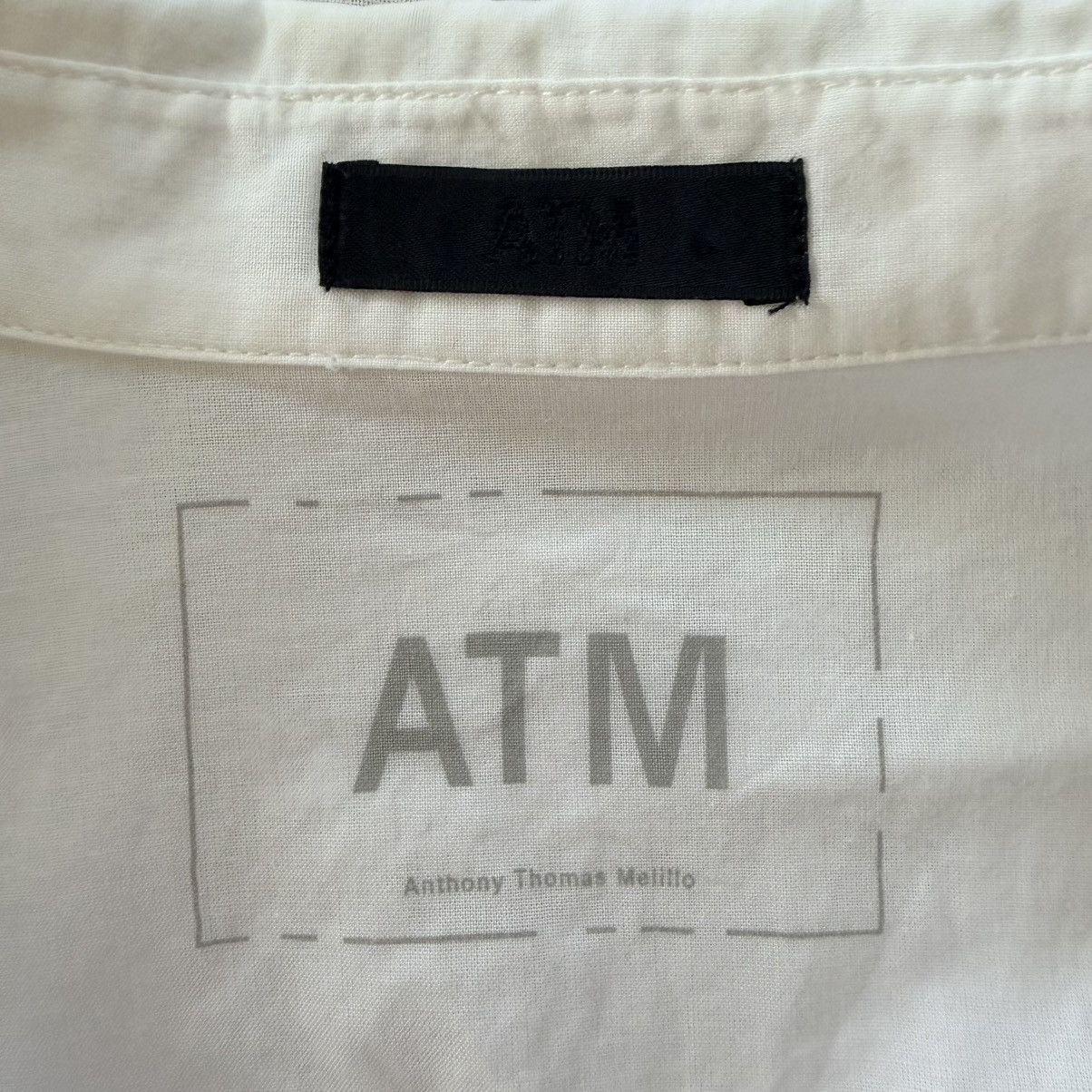 ATM Anthony Thomas Melillo ATM Anthony Thomas Melillo White Cotton Button Down Shirt M Size M / US 6-8 / IT 42-44 - 5 Thumbnail