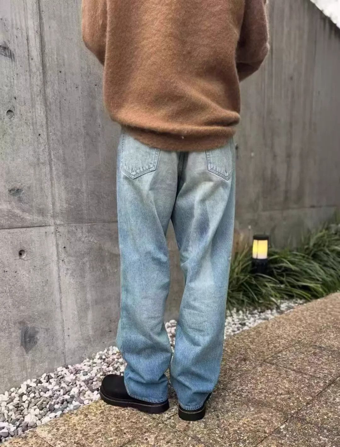 Auralee AURALEE SELVEDGE FADED HEAVY DENIM WIDE JEANS 25AW Size US 32 / EU 48 - 8 Thumbnail