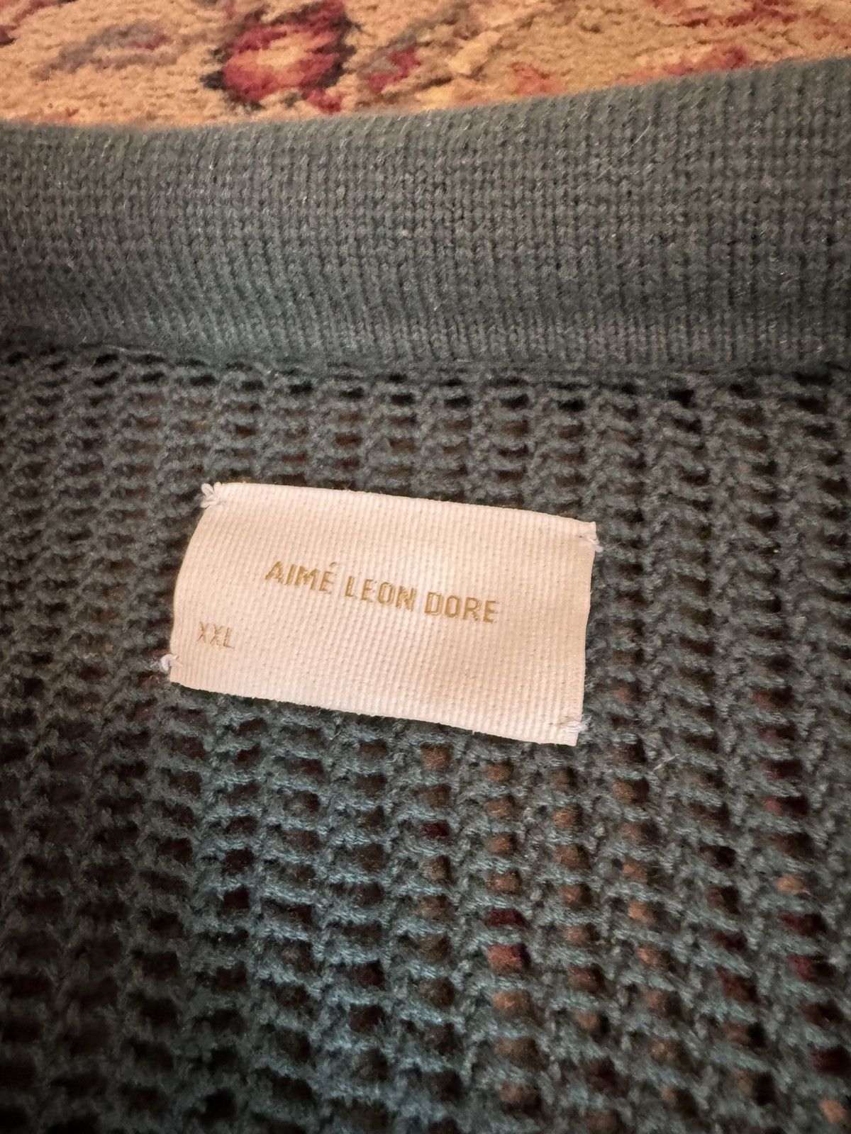 Aime Leon Dore Mesh Knit Polo Size US XXL / EU 58 / 5 - 2 Thumbnail