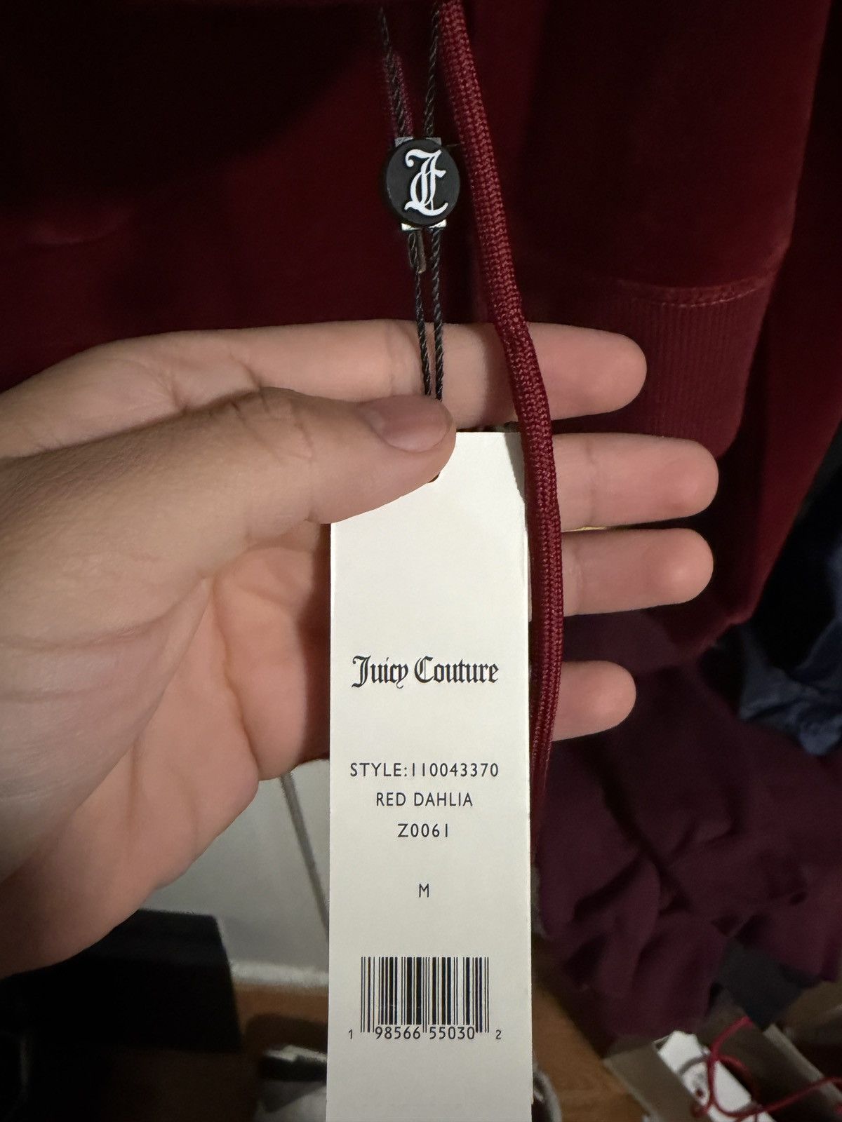 Juicy Couture Red Dahlia Juicy Couture Set ( Hoodie & Pants ) Size M / US 6-8 / IT 42-44 - 4 Thumbnail