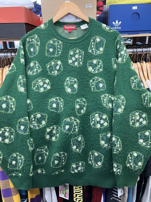 Supreme Supreme Green Dice Sweater Size Large | Grailed