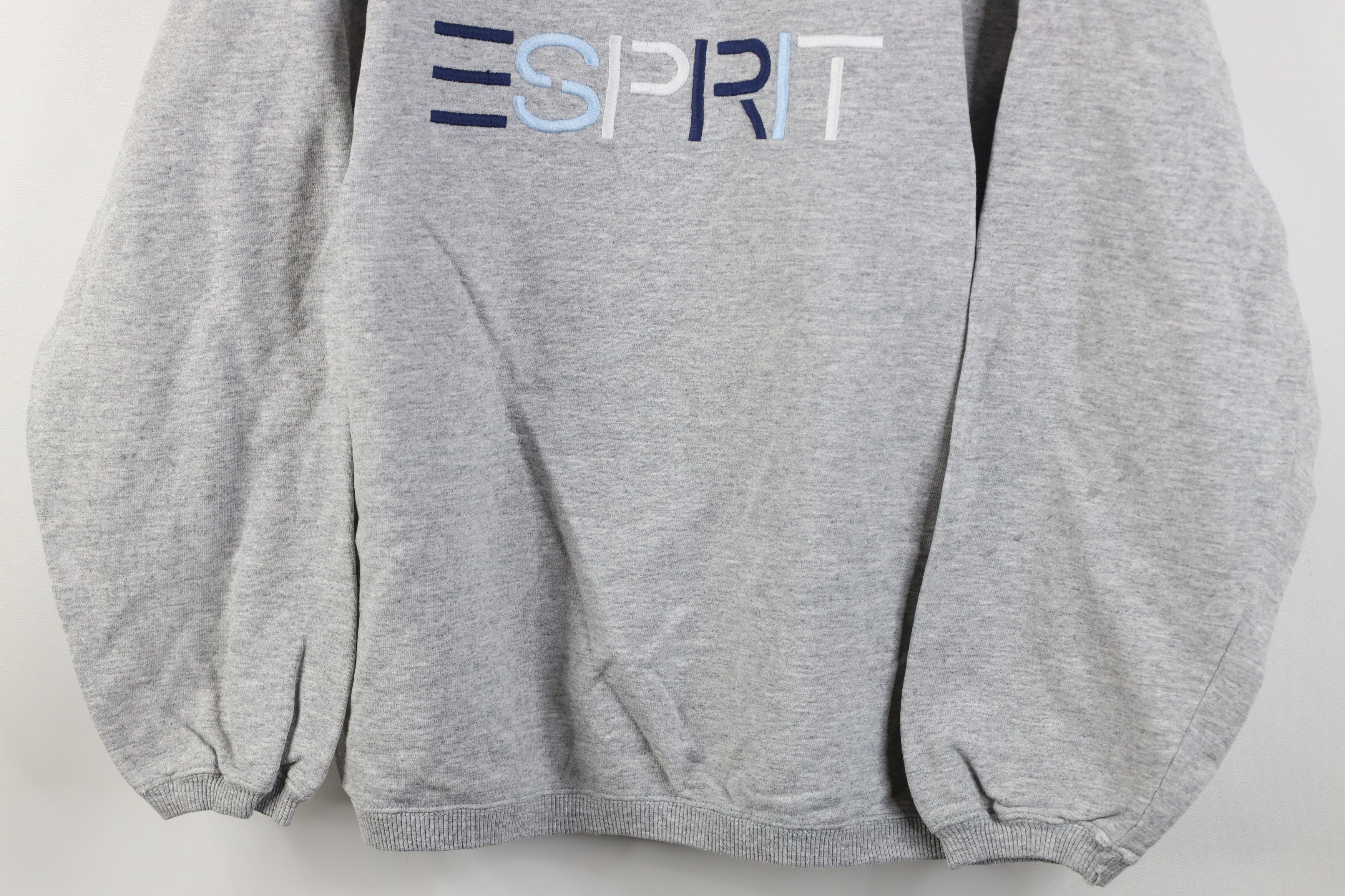 Esprit Vintage 90s Esprit Babydoll Fit Crewneck Sweatshirt Gray Size XL / US 12-14 / IT 48-50 - 3 Thumbnail