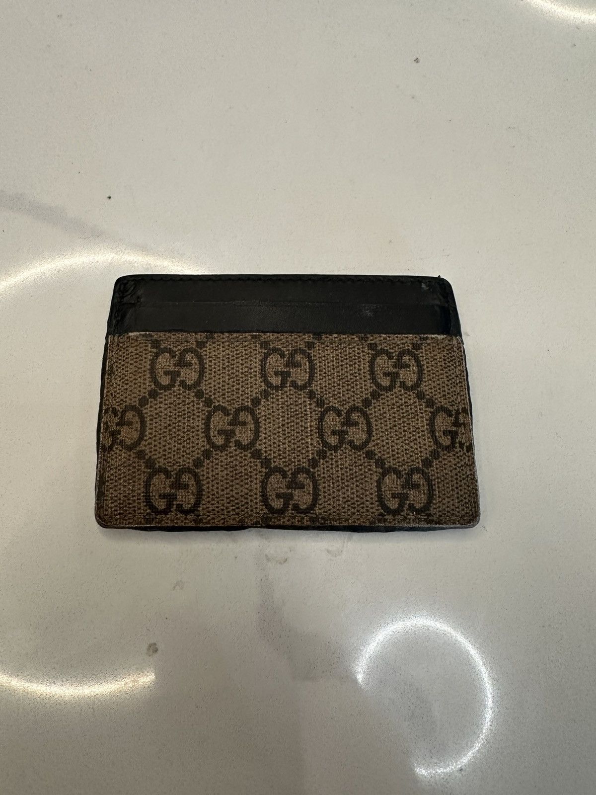 Gucci Gucci GG Kingsnake print card holder brown Size ONE SIZE - 2 Thumbnail