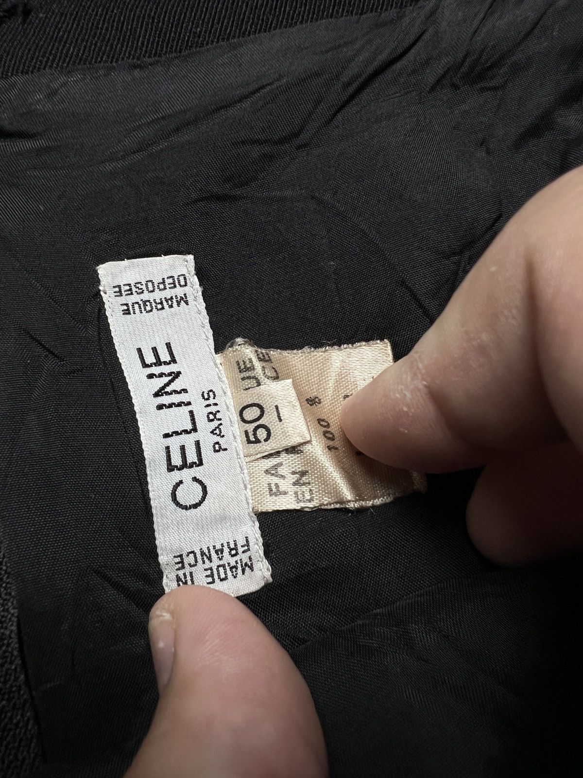Celine Vintage Celine Paris Women's Midi Skirt Made in France 90s Size 34" / US 12 / IT 48 - 10 Thumbnail