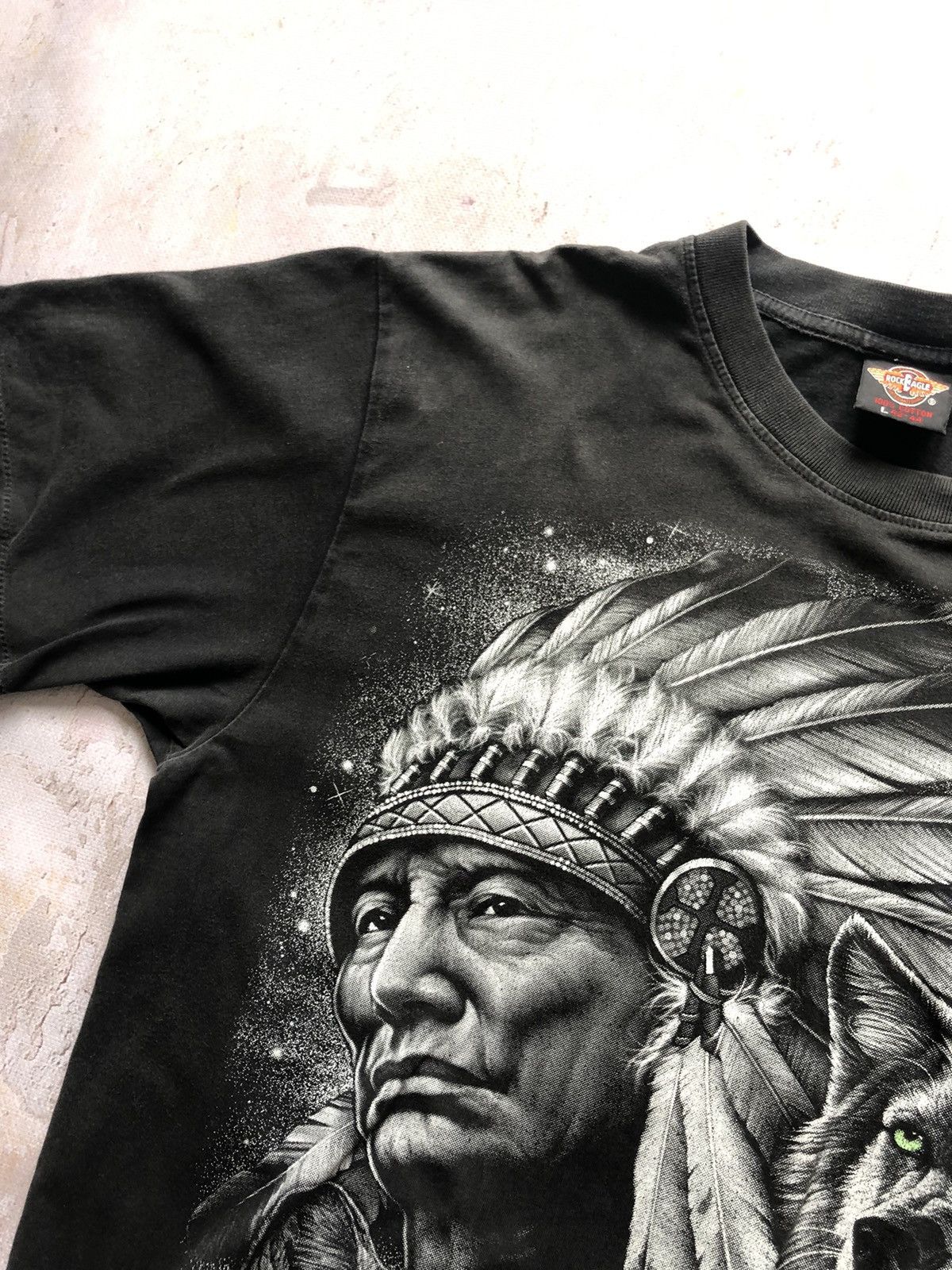 Vintage Vintage Rock n roll tee, indian 90s wolf motorcycle, harley Size US L / EU 52-54 / 3 - 5 Thumbnail