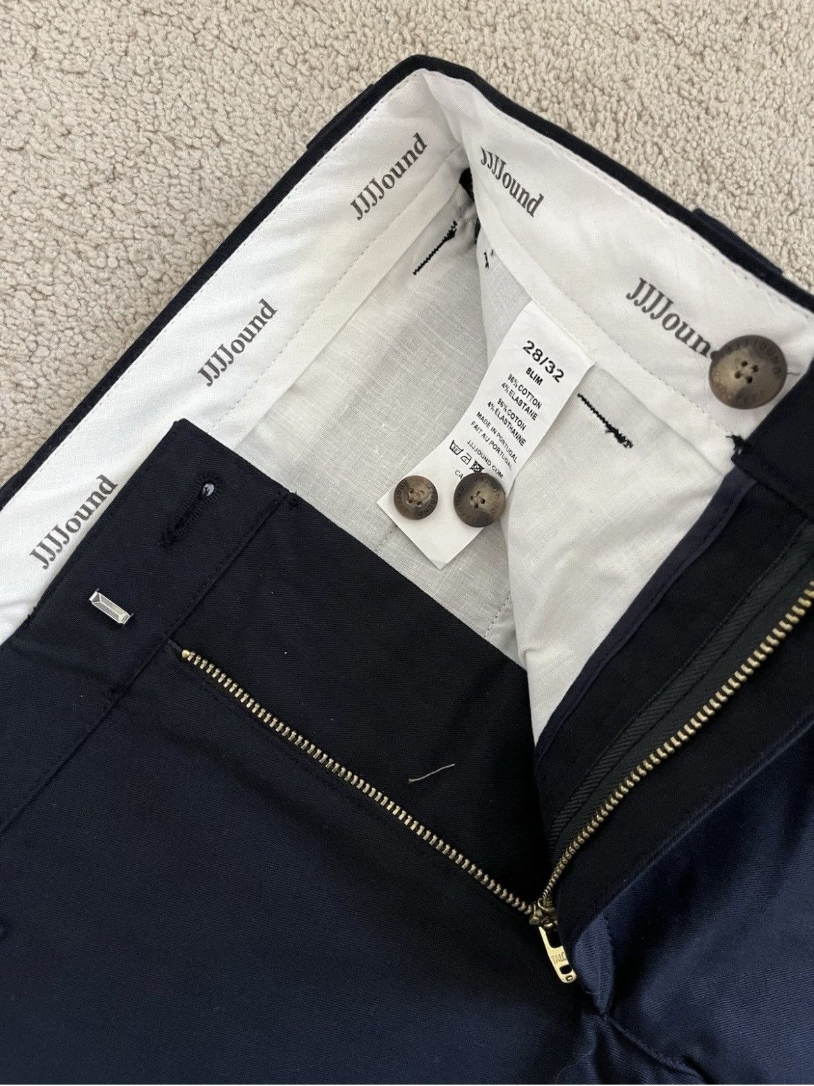 JJJJound JJJJound navy blue slim chinos 28/32 Size US 28 / EU 44 - 3 Thumbnail