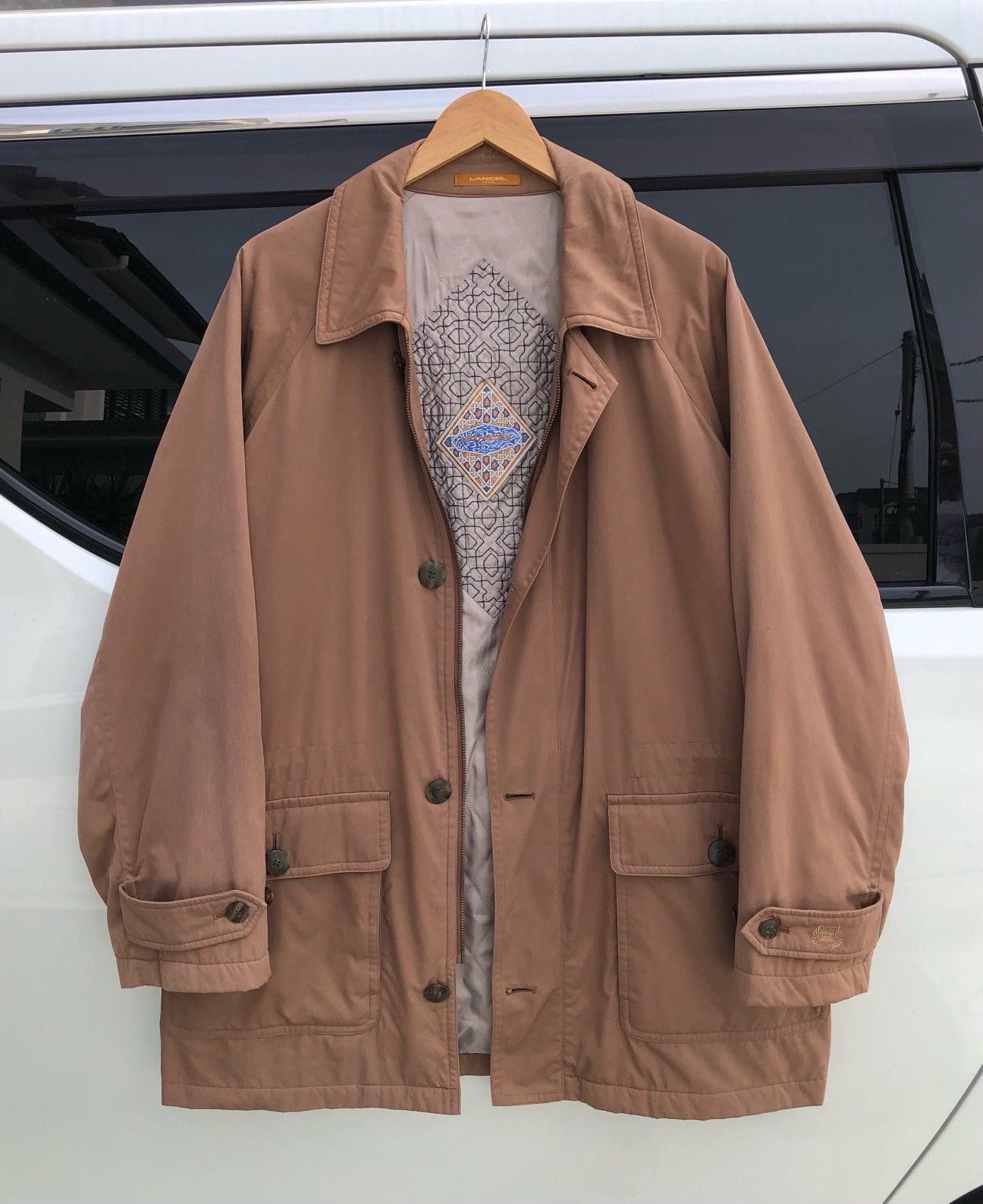 Lancel Vintage Lancel Lined Quilted Parka Jacket Size US L / EU 52-54 / 3 - 2 Thumbnail