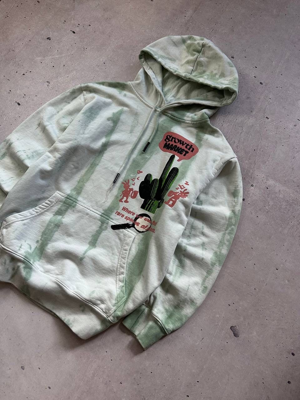 Designer × Market Market Men’s Hoodie “Growth Market” SK8 Y2K Vintage Style Size US M / EU 48-50 / 2 - 2 Thumbnail