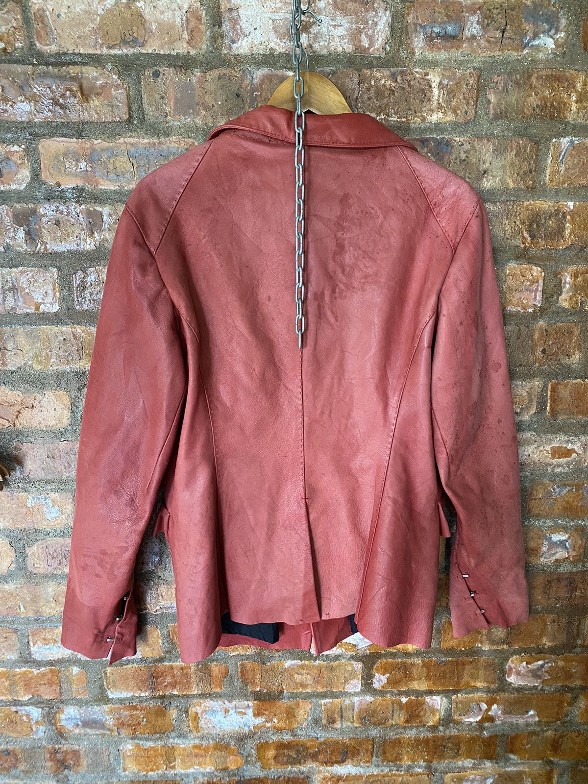 Yohan Serfaty AW2009 iconic Yohan red Leather jacket y/project Size US M / EU 48-50 / 2 - 15 Thumbnail