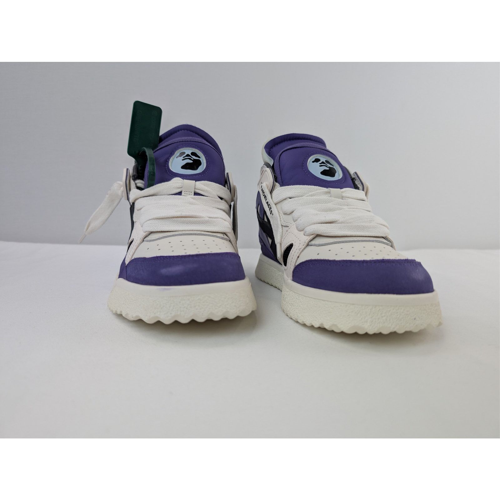 Off-White o1rshd1 Mid Top Sponge Sneakers in Purple/Black Size US 7 / EU 40 - 6 Thumbnail