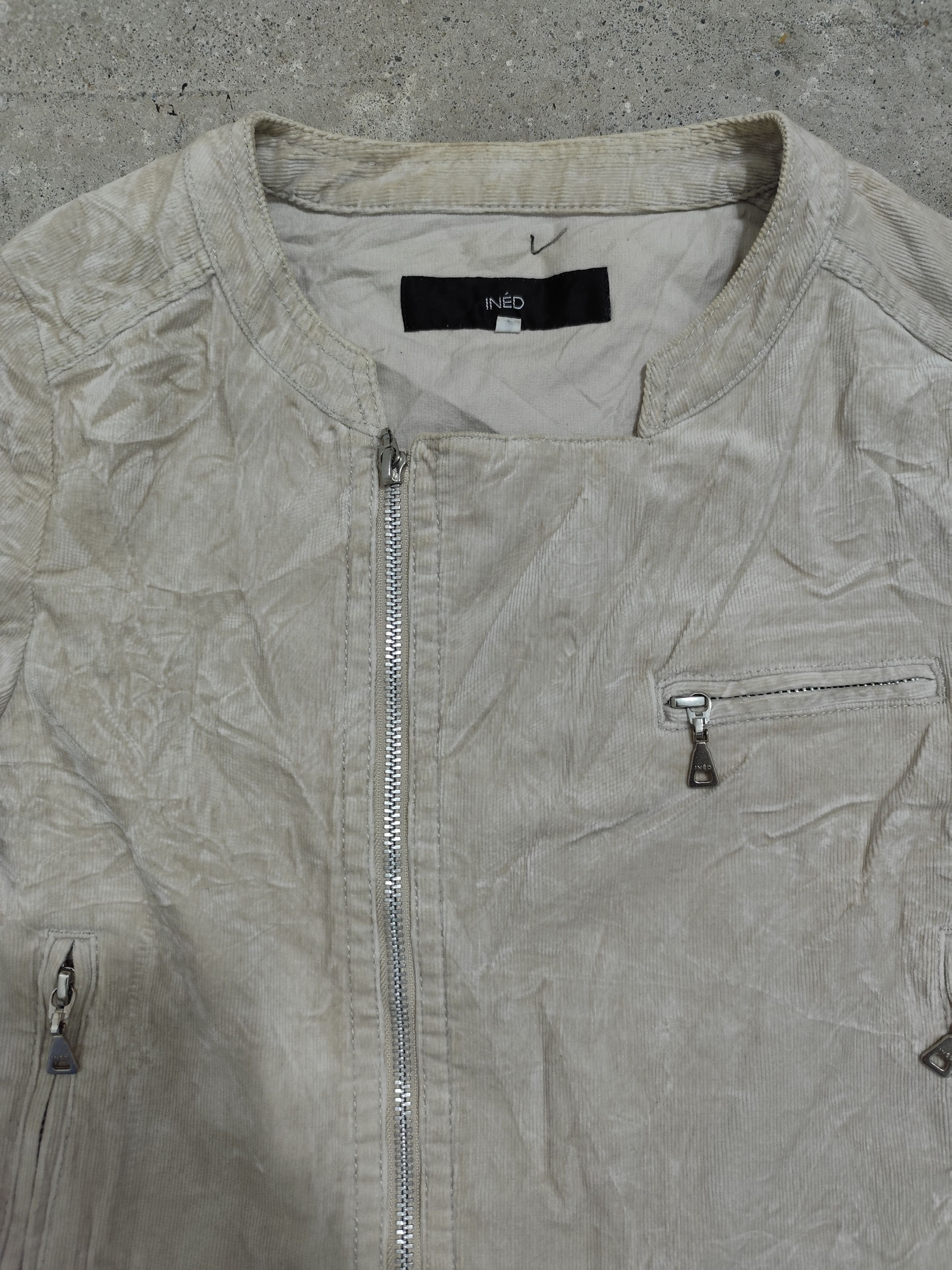 Yohji Yamamoto Vintage Ined By Yohji Yamamoto Corduroy asymmetrical jacket Size US S / EU 44-46 / 1 - 4 Thumbnail