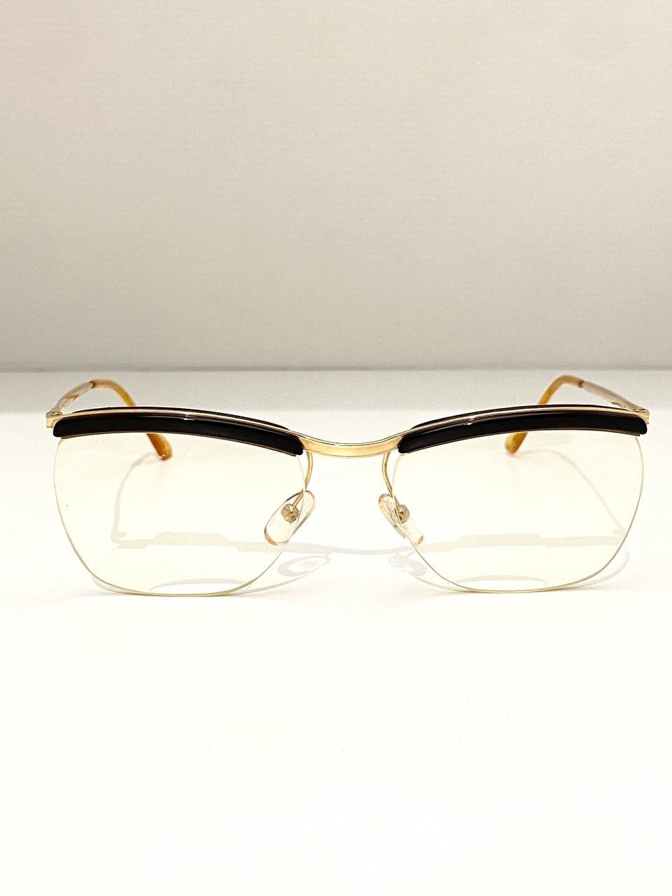 Other Amor France Gold Plated Brow Eyeglasses Vintage Size ONE SIZE - 6 Thumbnail
