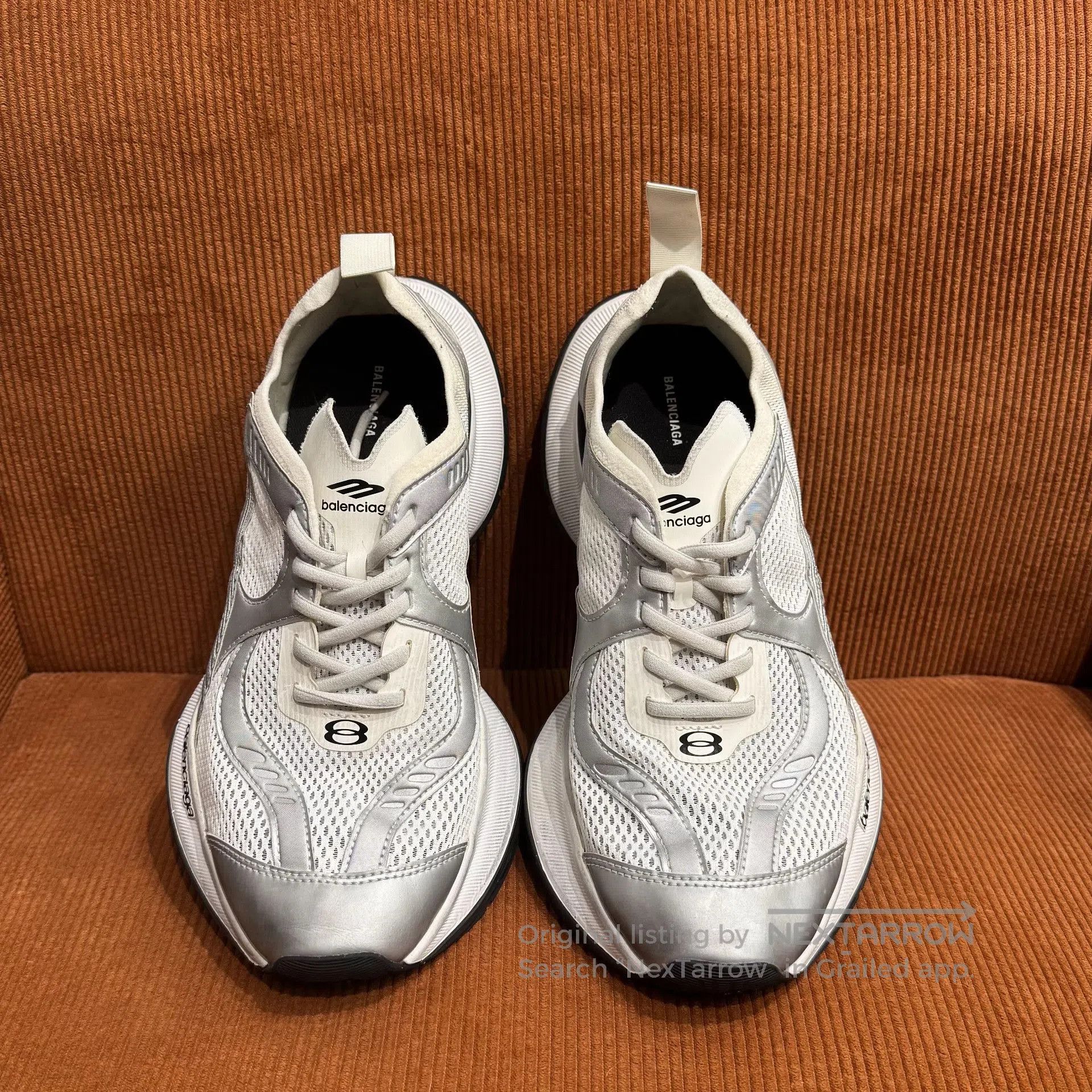 Balenciaga Balenciaga Circuit Men's White Running Shoes. Size US 9 / EU 42 - 4 Thumbnail