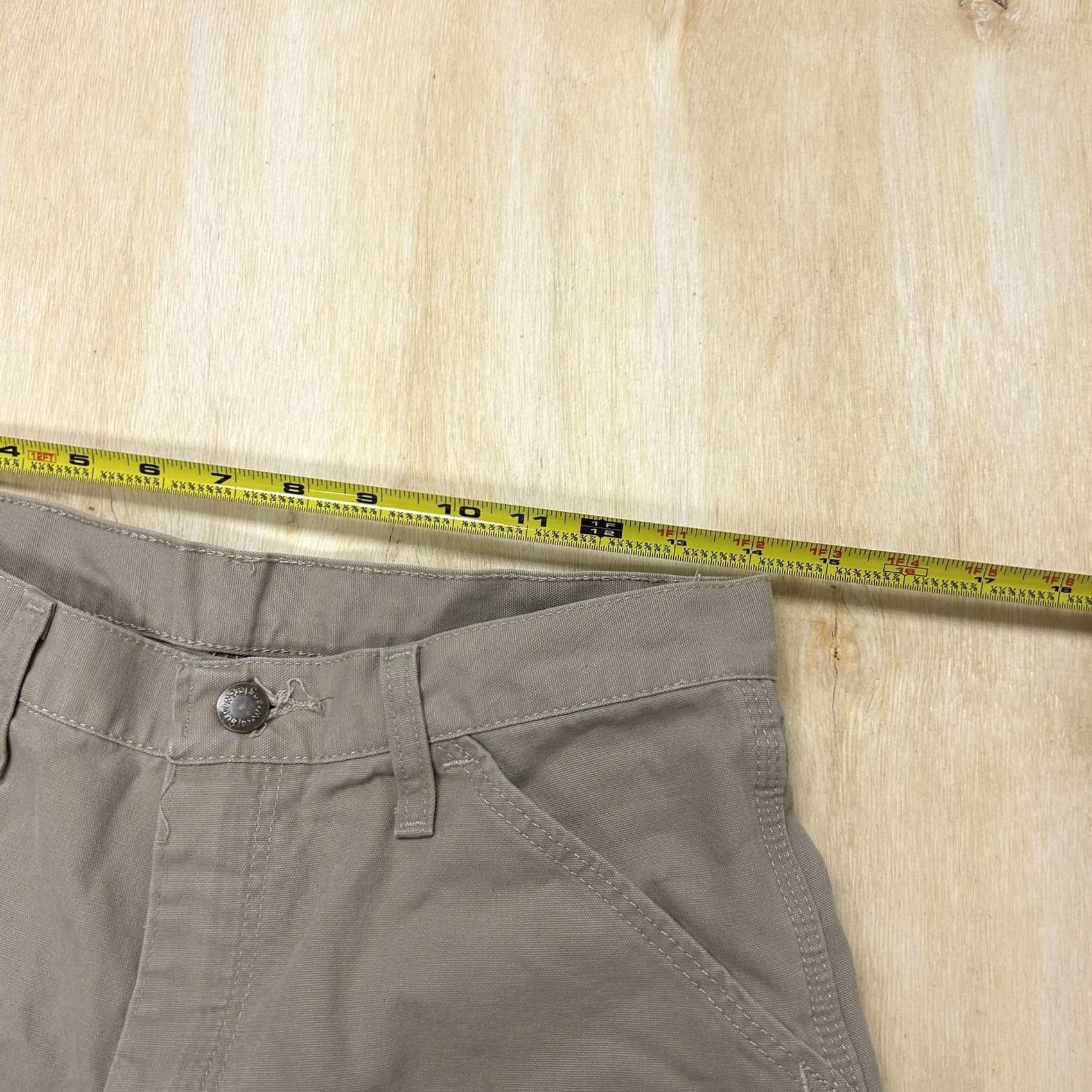 Wrangler Wrangler Cargo Shorts Mens 30 Beige Cotton Canvas Carpenter Relaxed Workwear Size US 30 / EU 46 - 4 Thumbnail