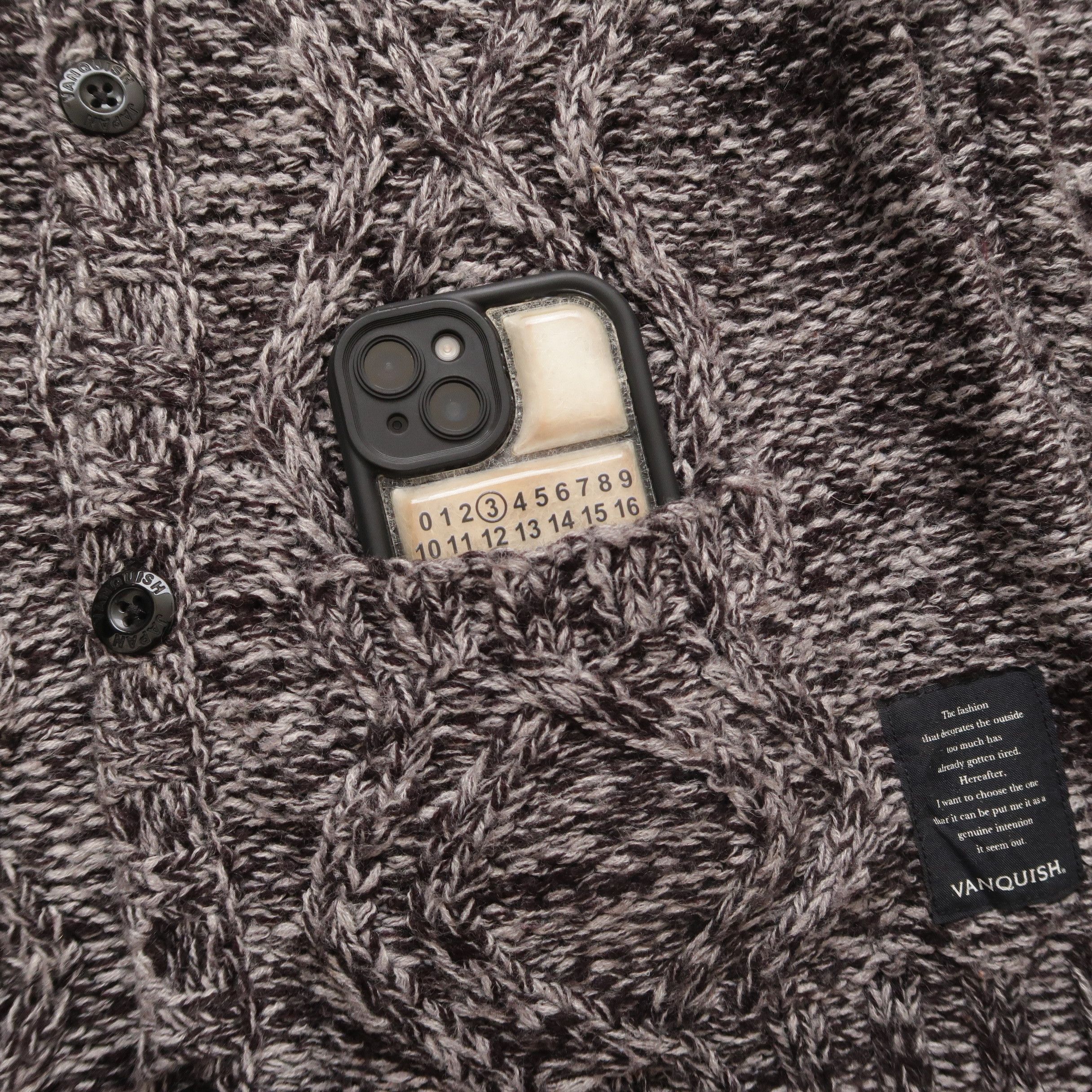 Japanese Brand 1990s Vanquish Japan - Cable Knit Cardigan CDG Size US L / EU 52-54 / 3 - 9 Thumbnail