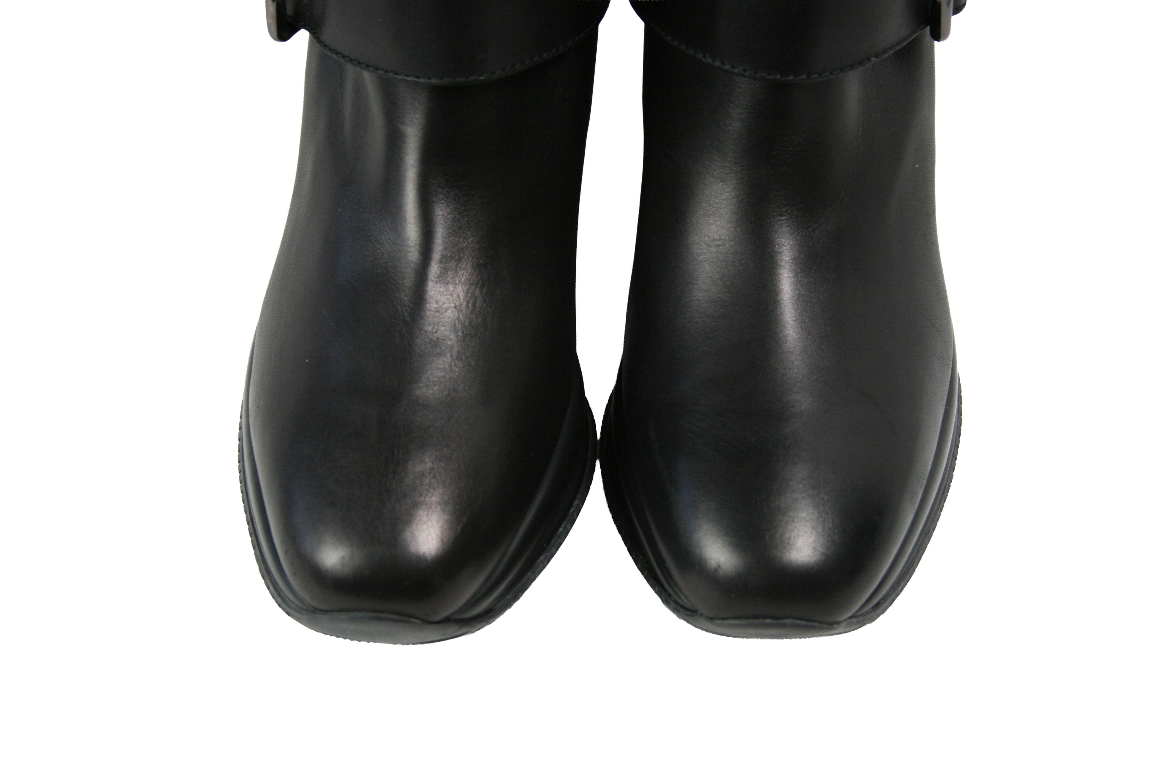 Hogan Y2K Wedge Fur Straps Boots Size US 9 / IT 39 - 5 Thumbnail