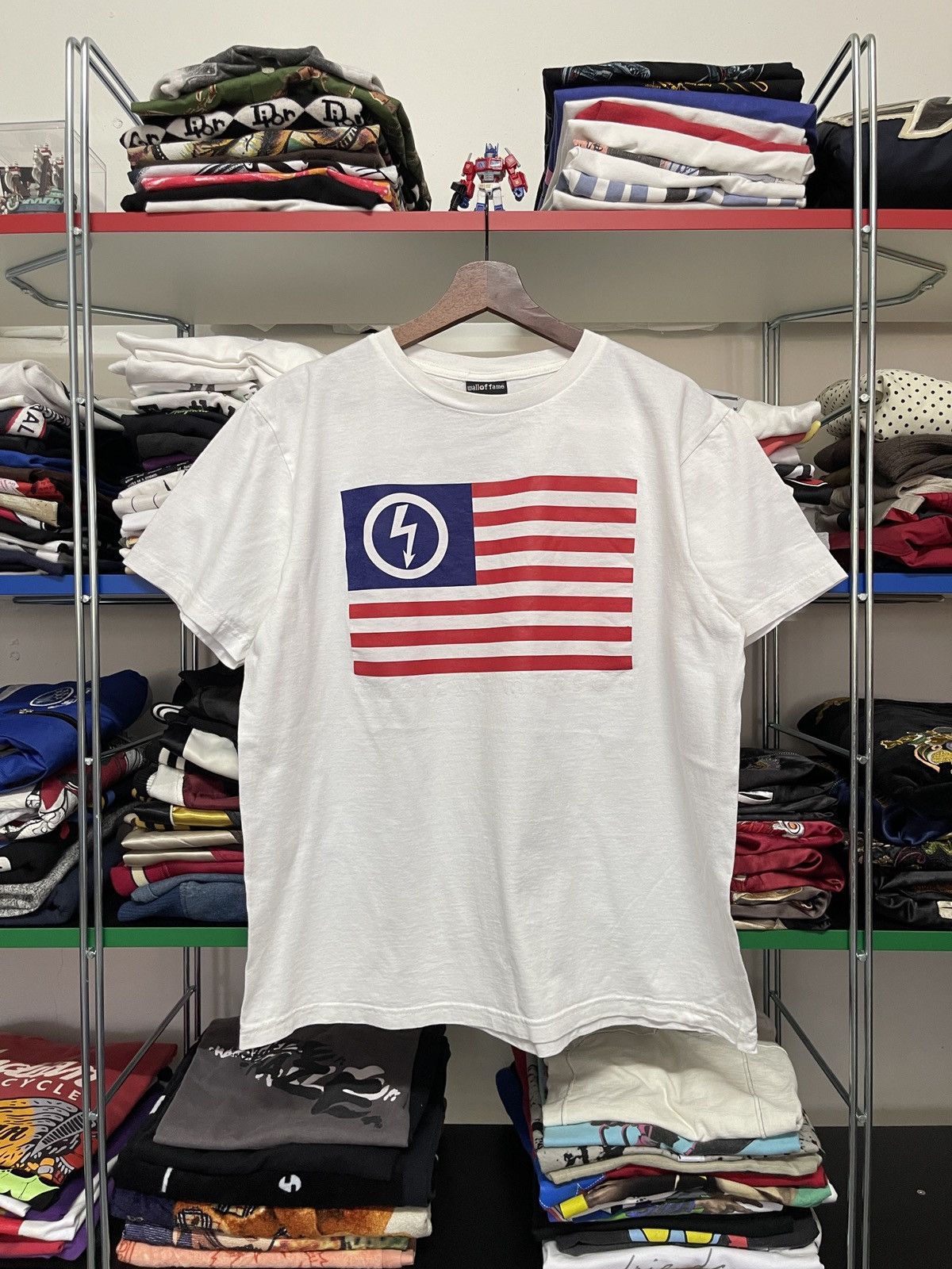 Band Tees Vintage Marilyn Manson Flag Band Tee Size US L / EU 52-54 / 3 - 1 Thumbnail