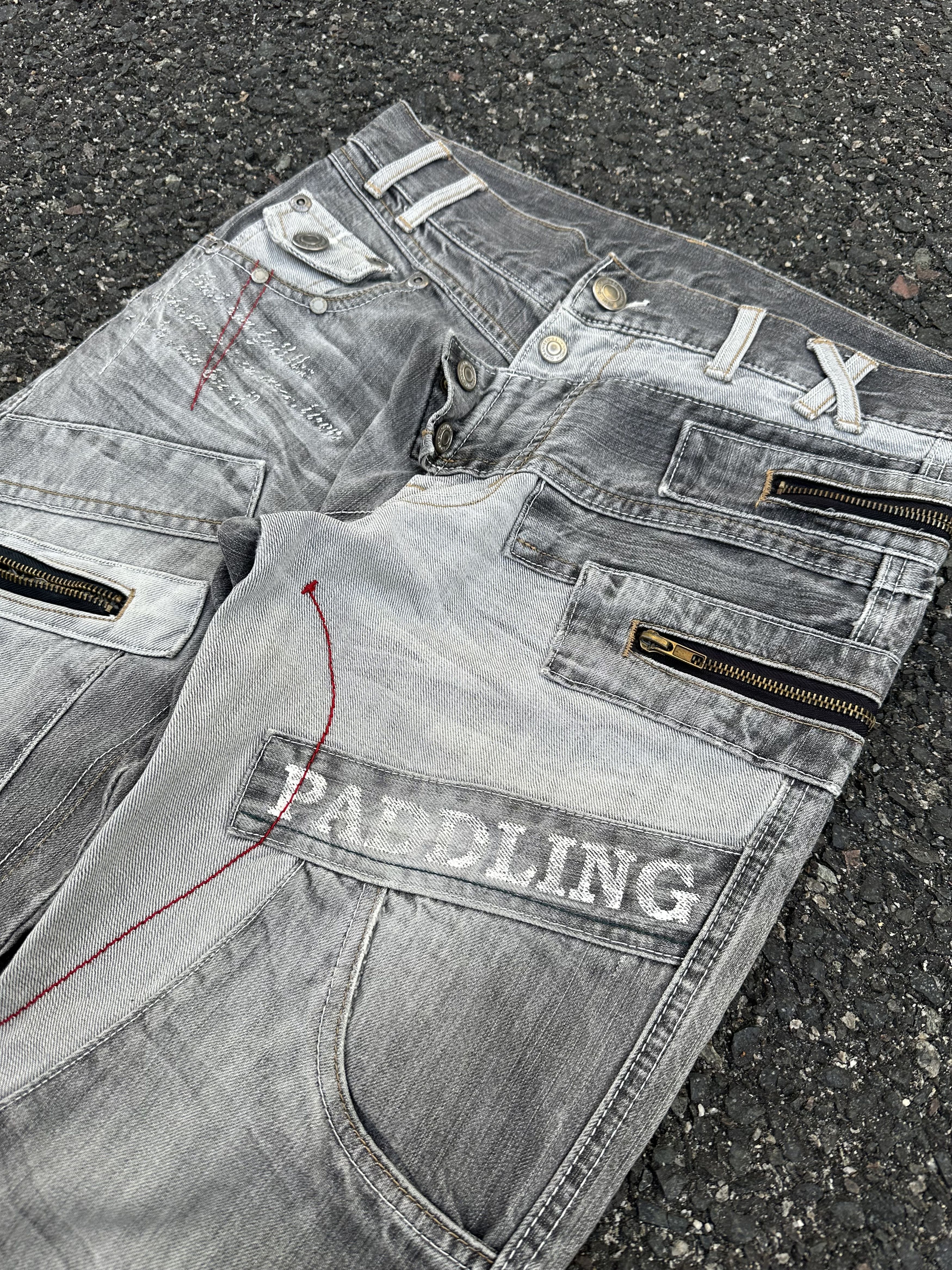 If Six Was Nine DENIM PANTS VINTAGE DOUBLE WAIST PUNK STYLE Size US 30 / EU 46 - 8 Thumbnail