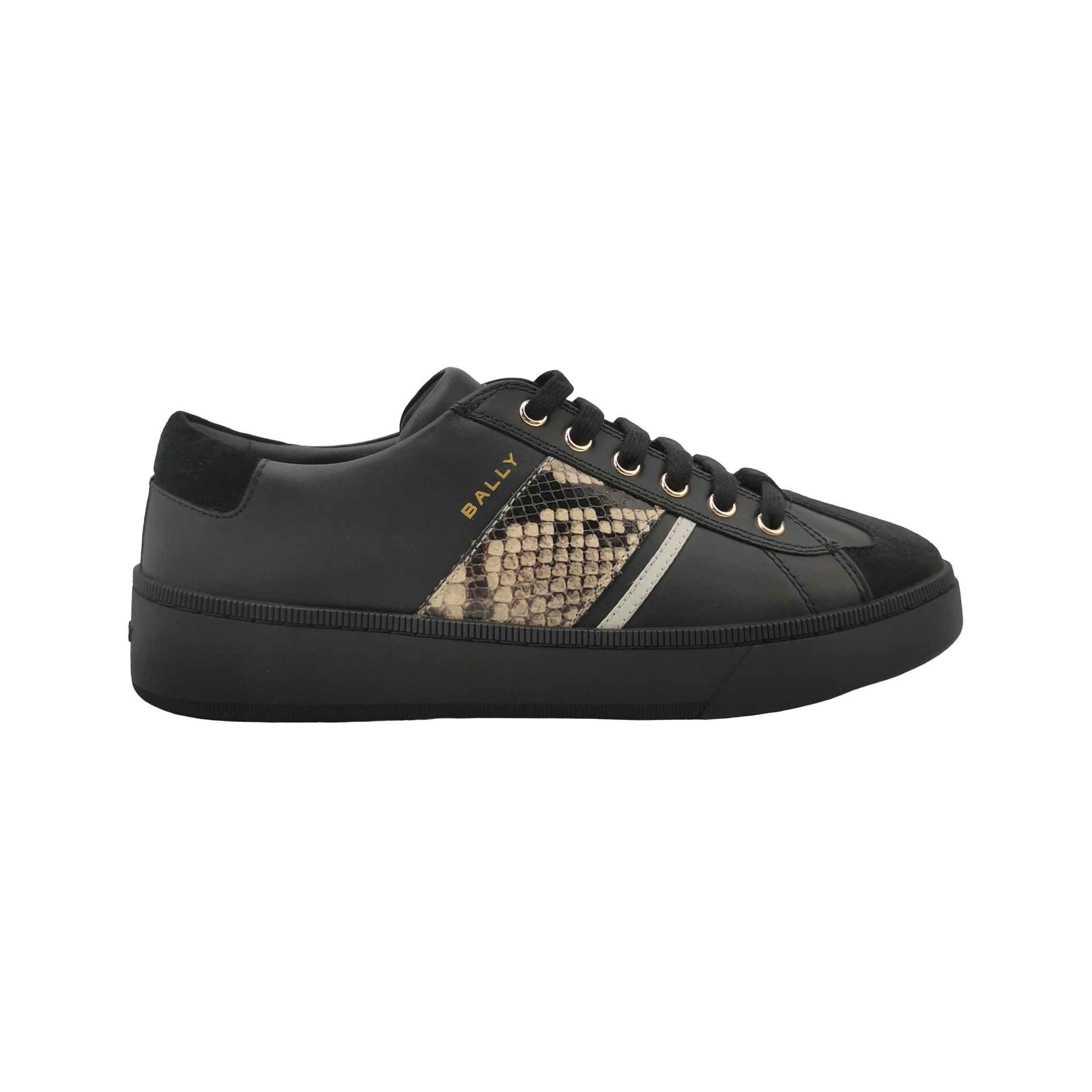 Bally Bally Snakeskin Detail Leather Sneakers EU 41.5 Size US 8 / EU 41 - 1 Thumbnail