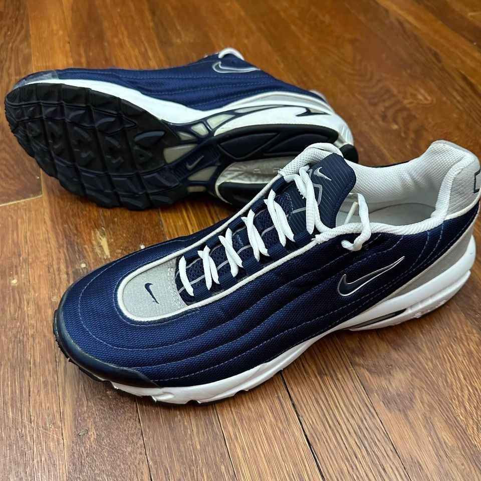 Nike Nike Air Max Turbulence 2002 Vintage 902064 443 White Blue M Grailed