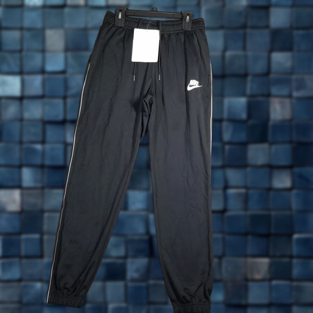 Nike Nike Club Fleece Mens Medium Black Sportswear Joggers Side Stripe Sample CU4369 Size US 31 - 1 Thumbnail