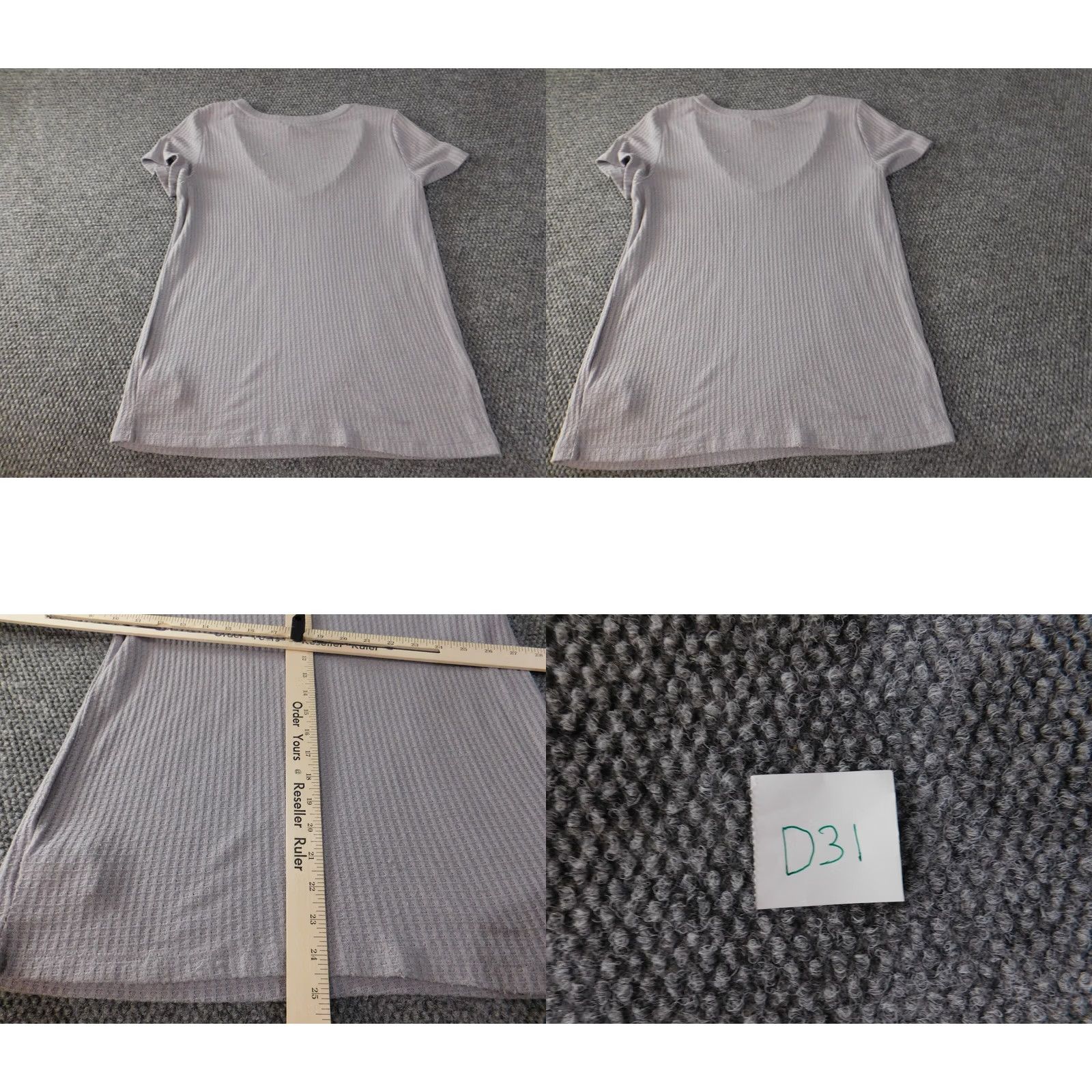 Express Express Blouse Shirt Women M Purple V-Neck Pullover Knit Stretch Casual Top Size M / US 6-8 / IT 42-44 - 8 Thumbnail